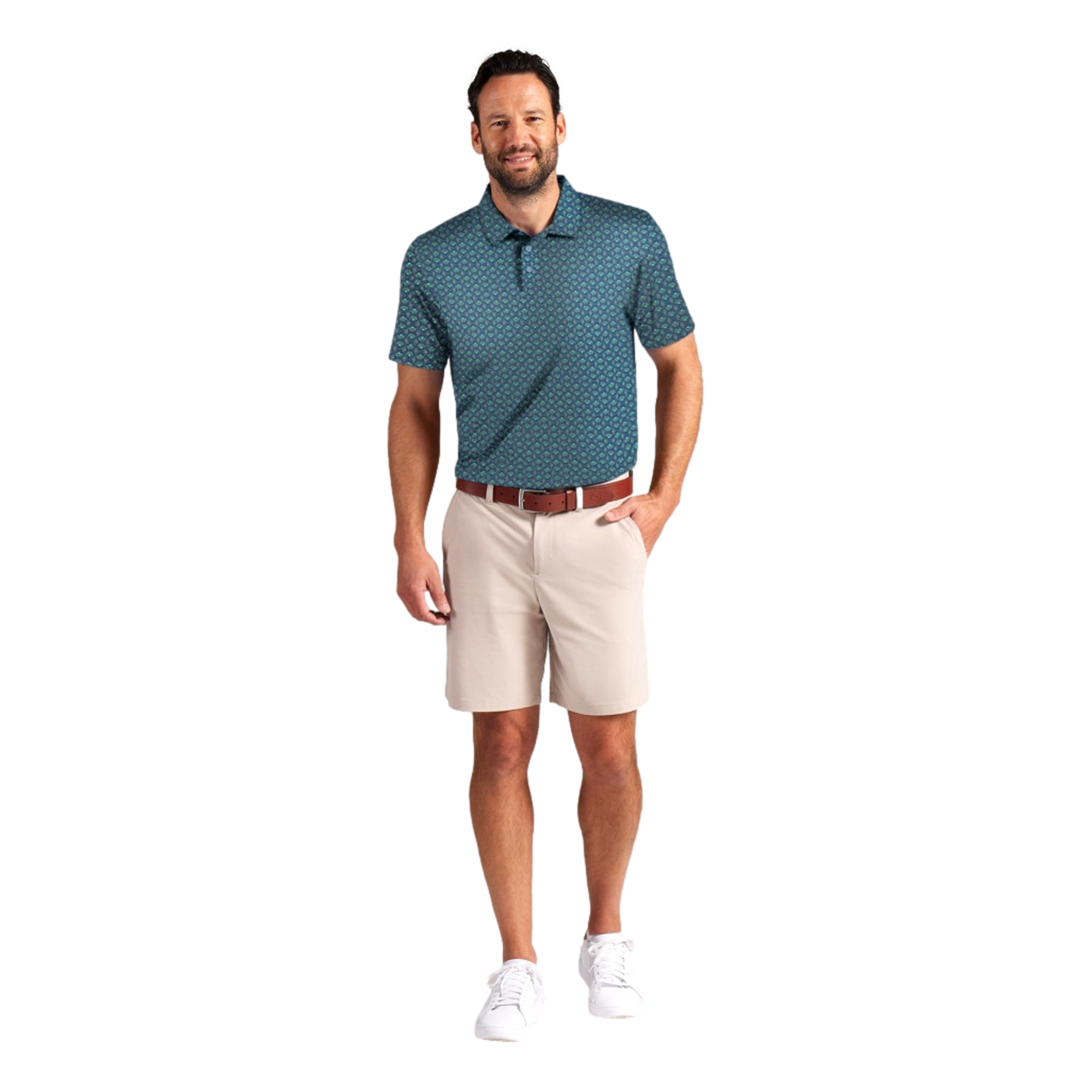 MATTR Scallop Men's Short Sleeve Golf Polo Shirt