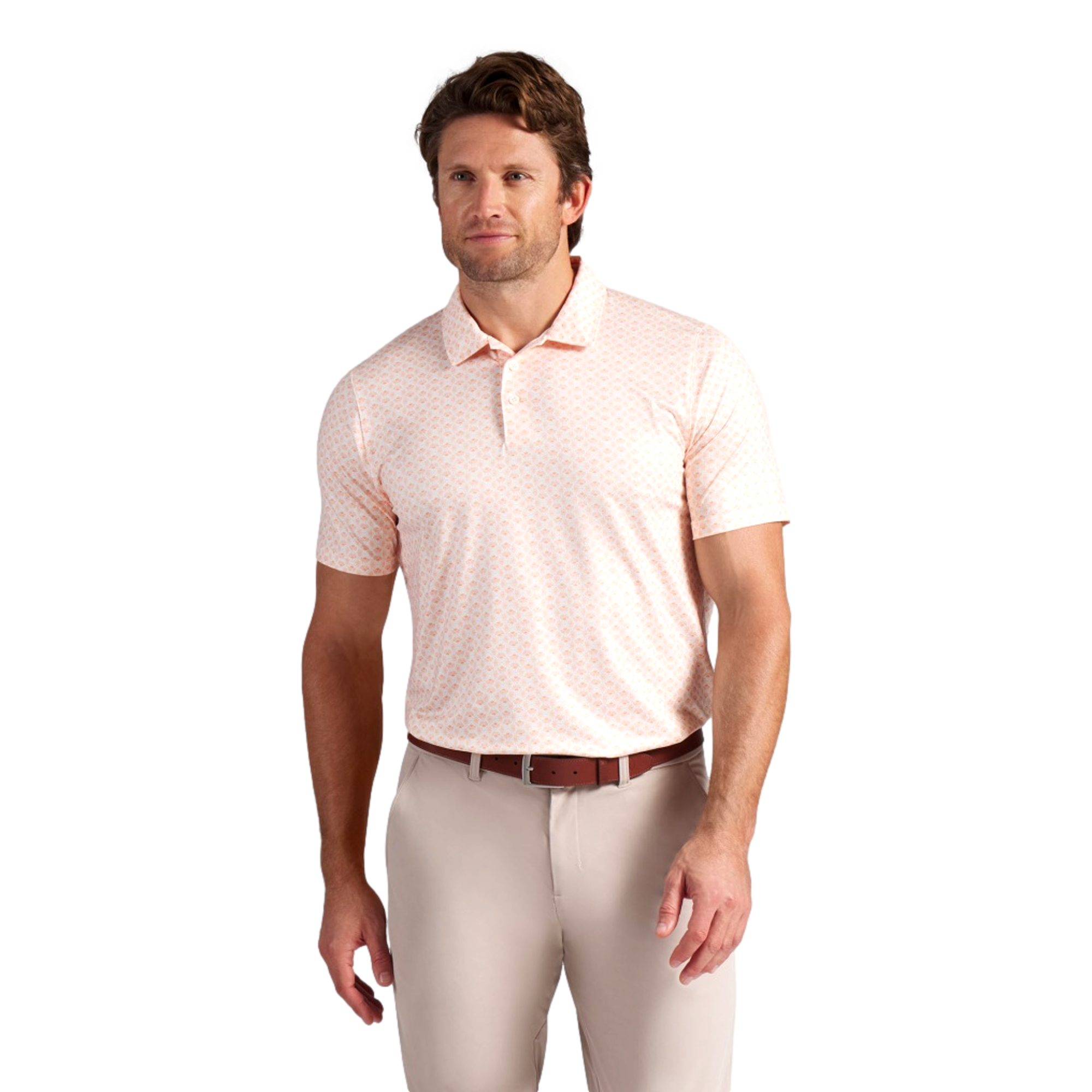 MATTR Scallop Men's Short Sleeve Golf Polo Shirt