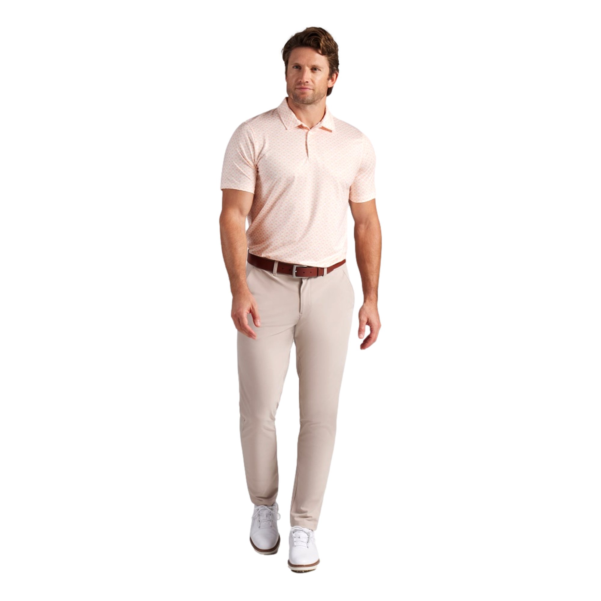 MATTR Scallop Men's Short Sleeve Golf Polo Shirt