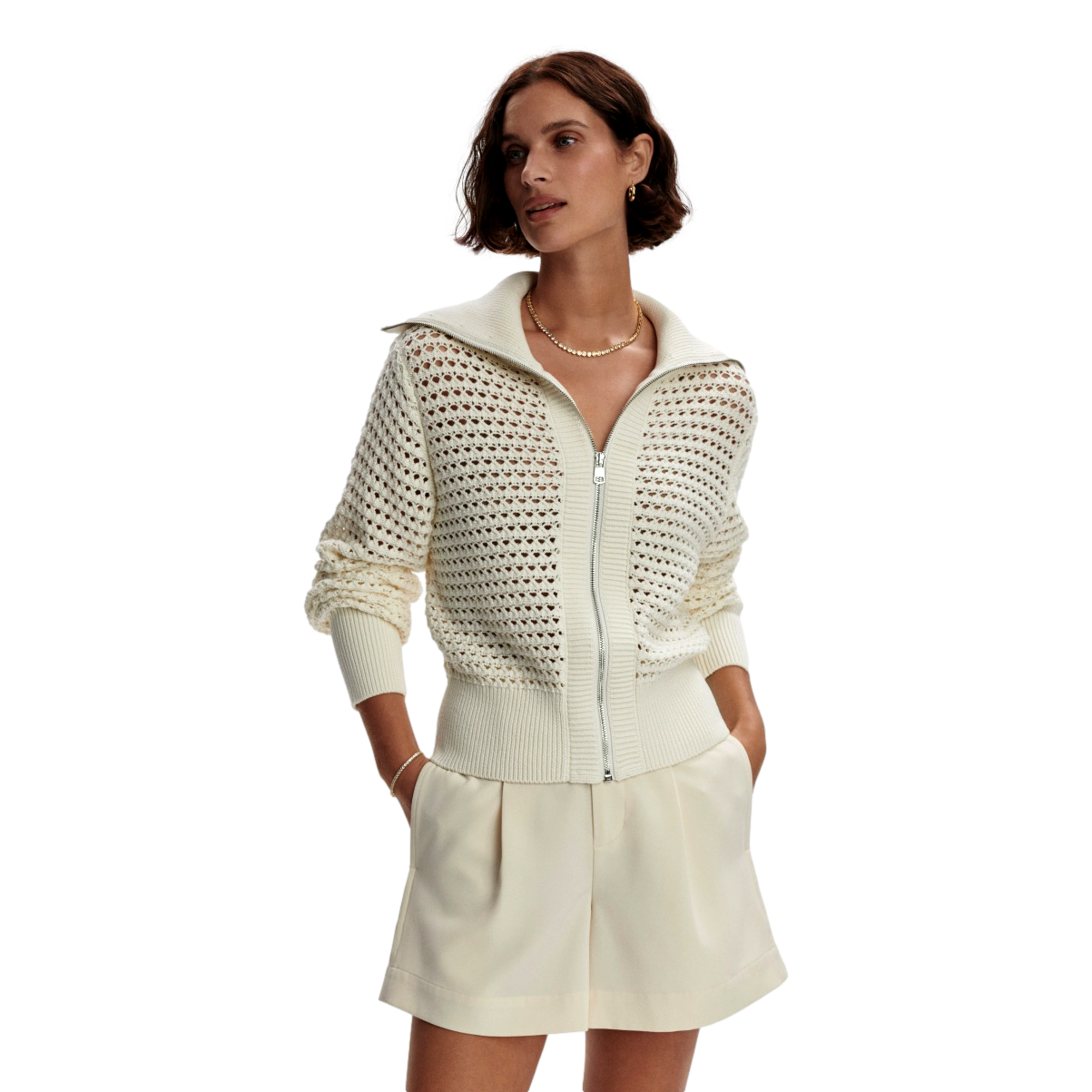 Women's Eloise Knit Full Zip Long Sleeve Jacket