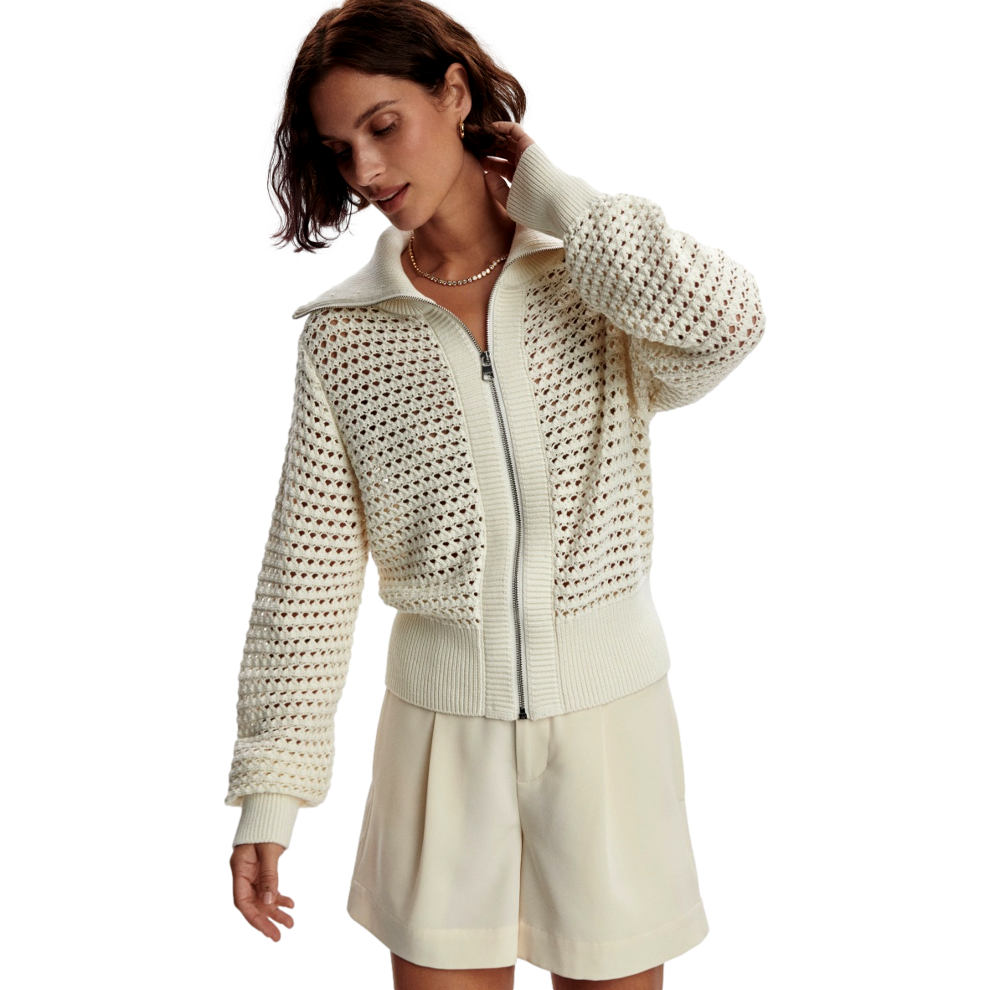 Women's Eloise Knit Full Zip Long Sleeve Jacket