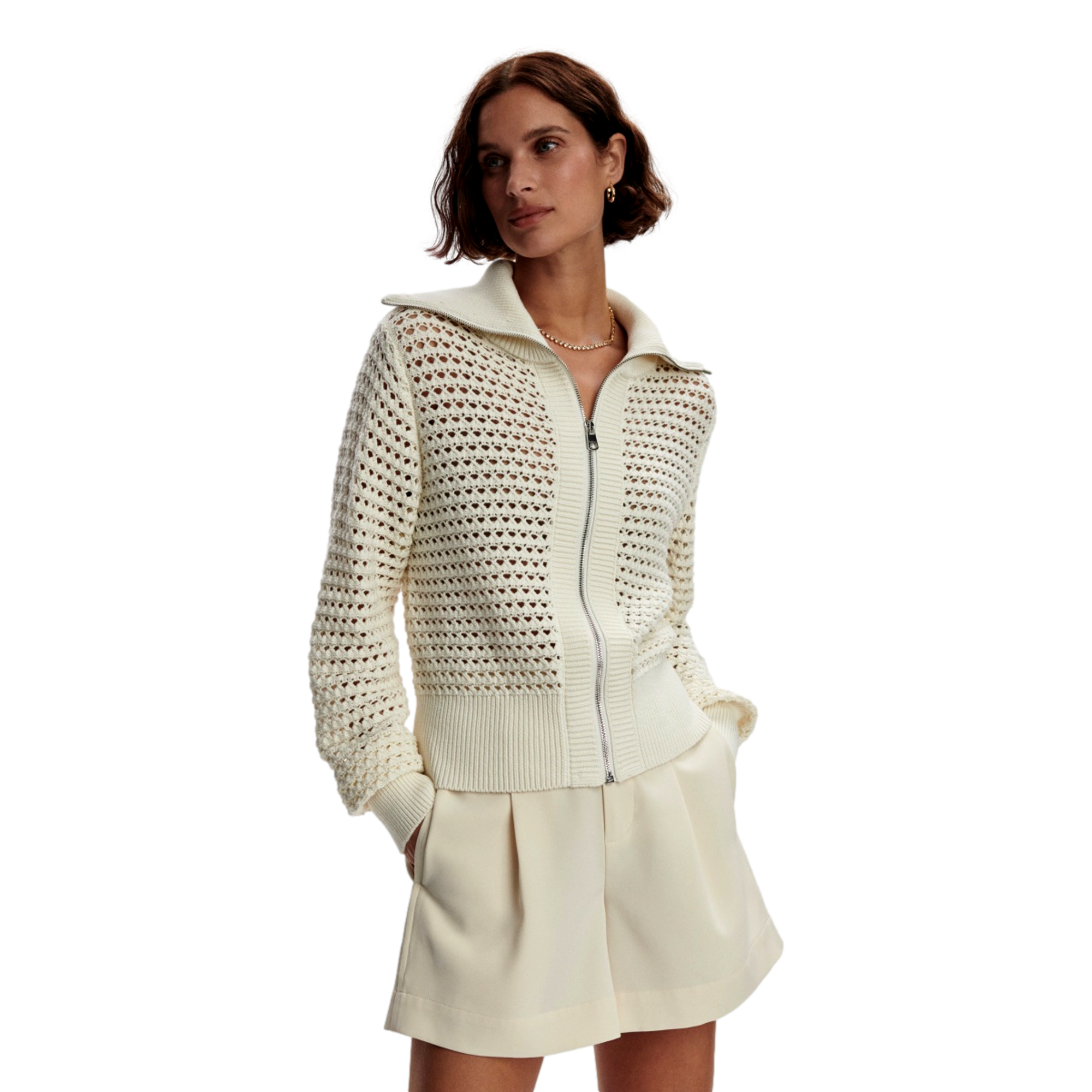 Women's Eloise Knit Full Zip Long Sleeve Jacket