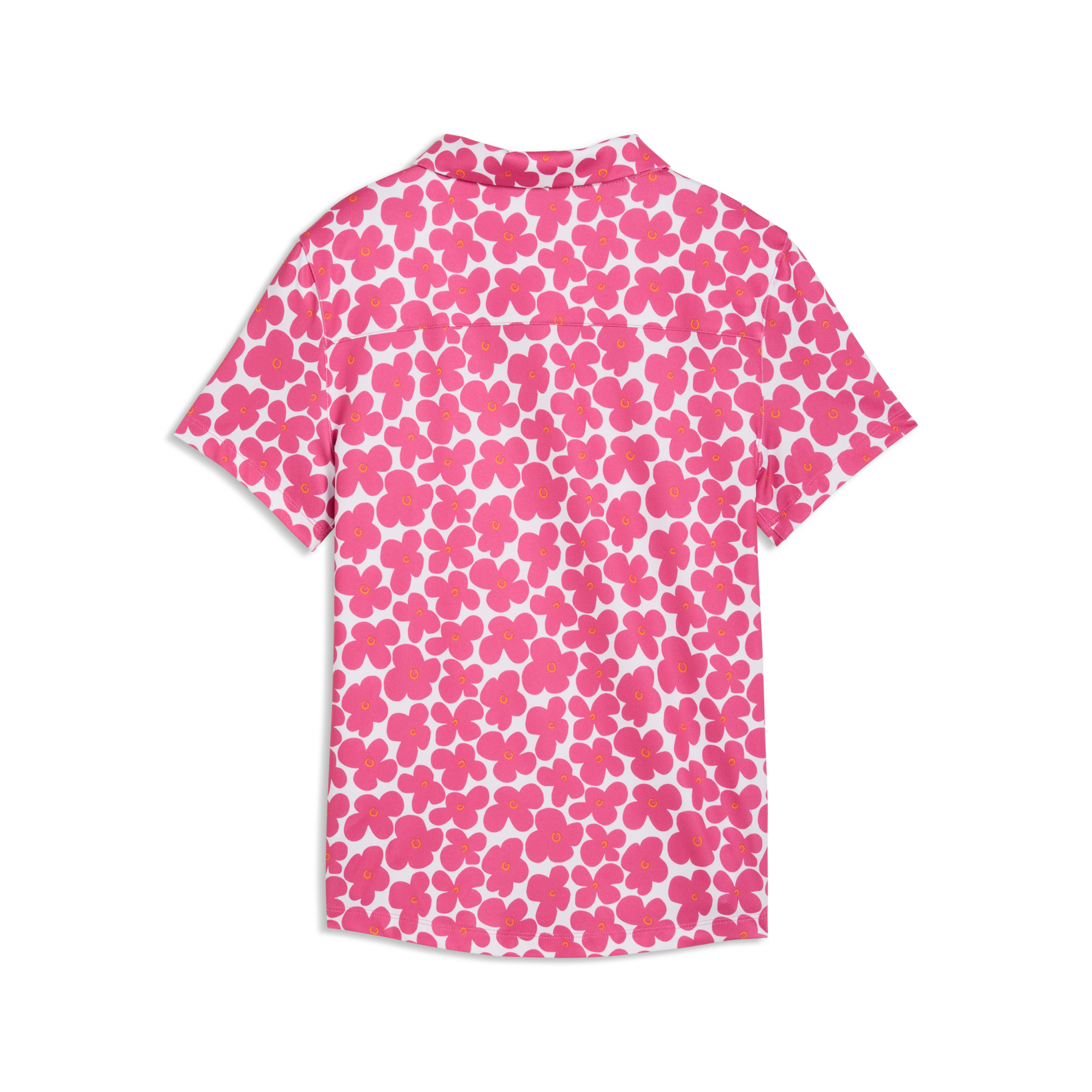 Girls Cloudspun Floral Short Sleeve Golf Polo Shirt