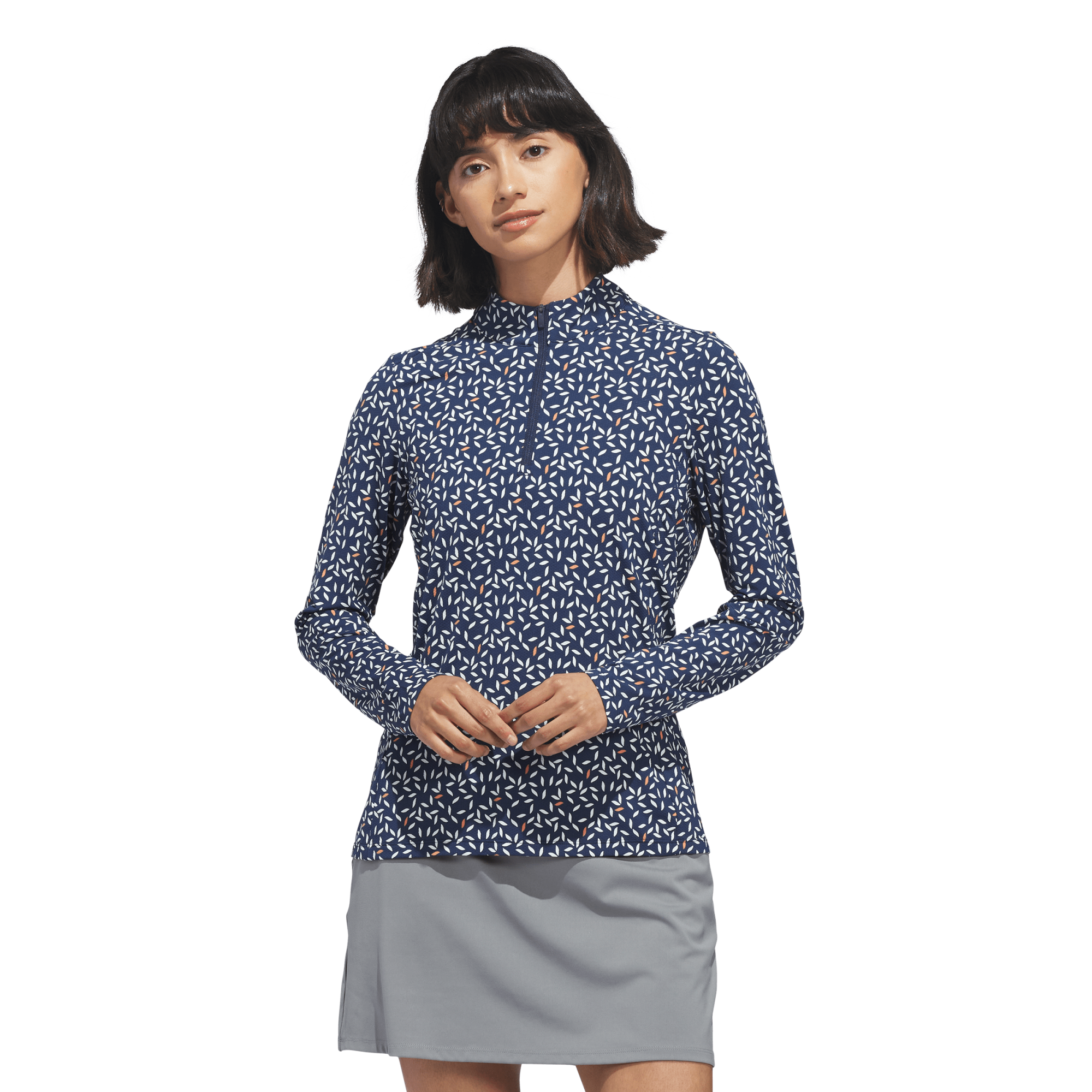 Ultimate365 Printed Women's Mock Golf Quarter Zip