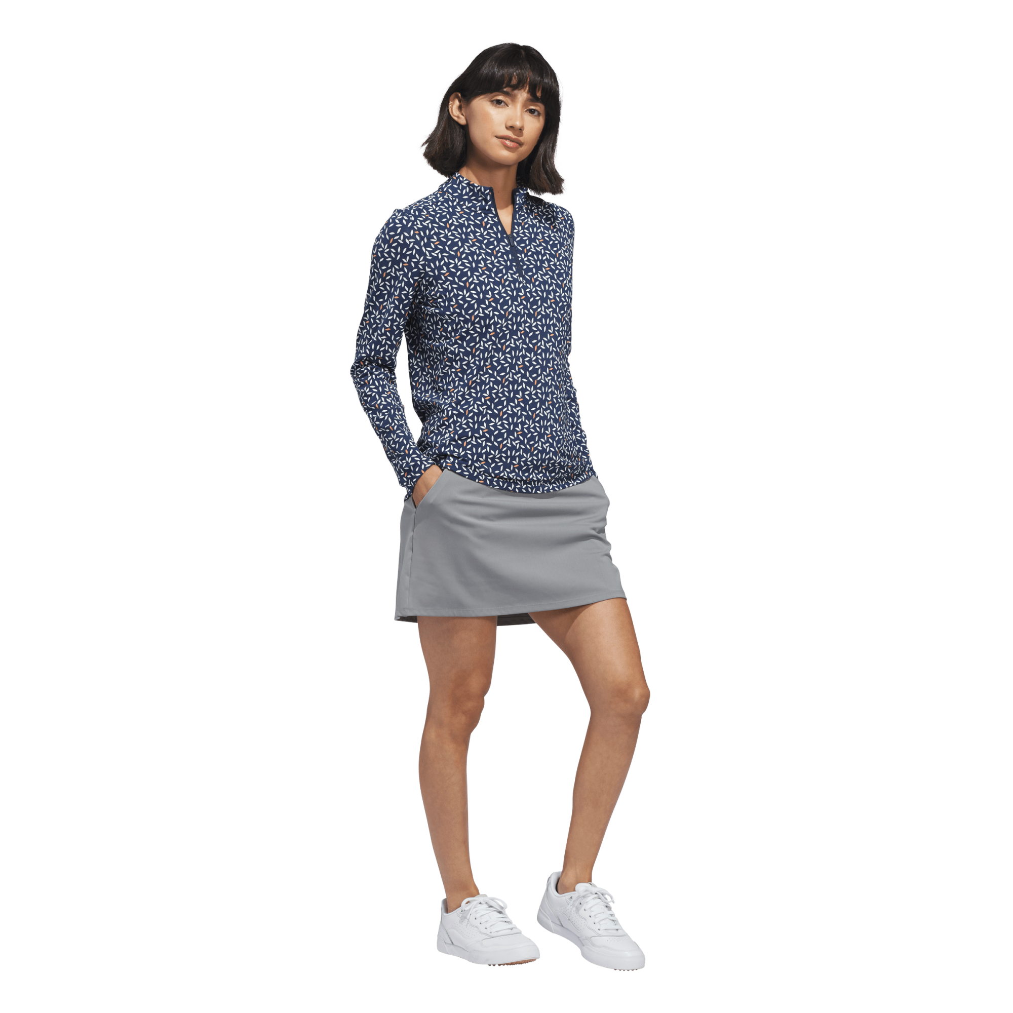 Ultimate365 Printed Women's Mock Golf Quarter Zip
