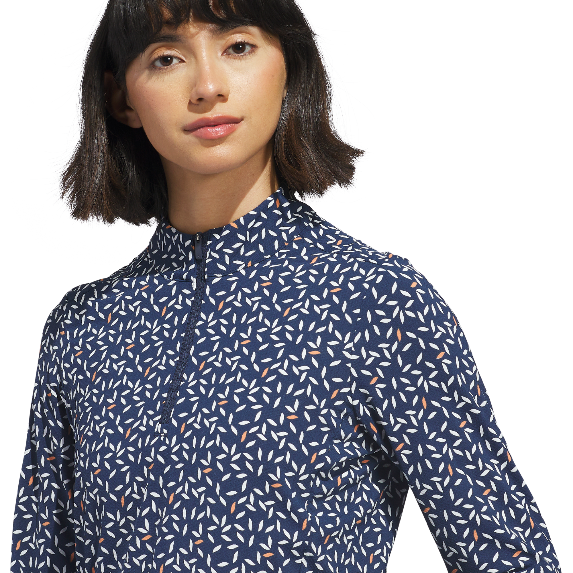 Ultimate365 Printed Women's Mock Golf Quarter Zip