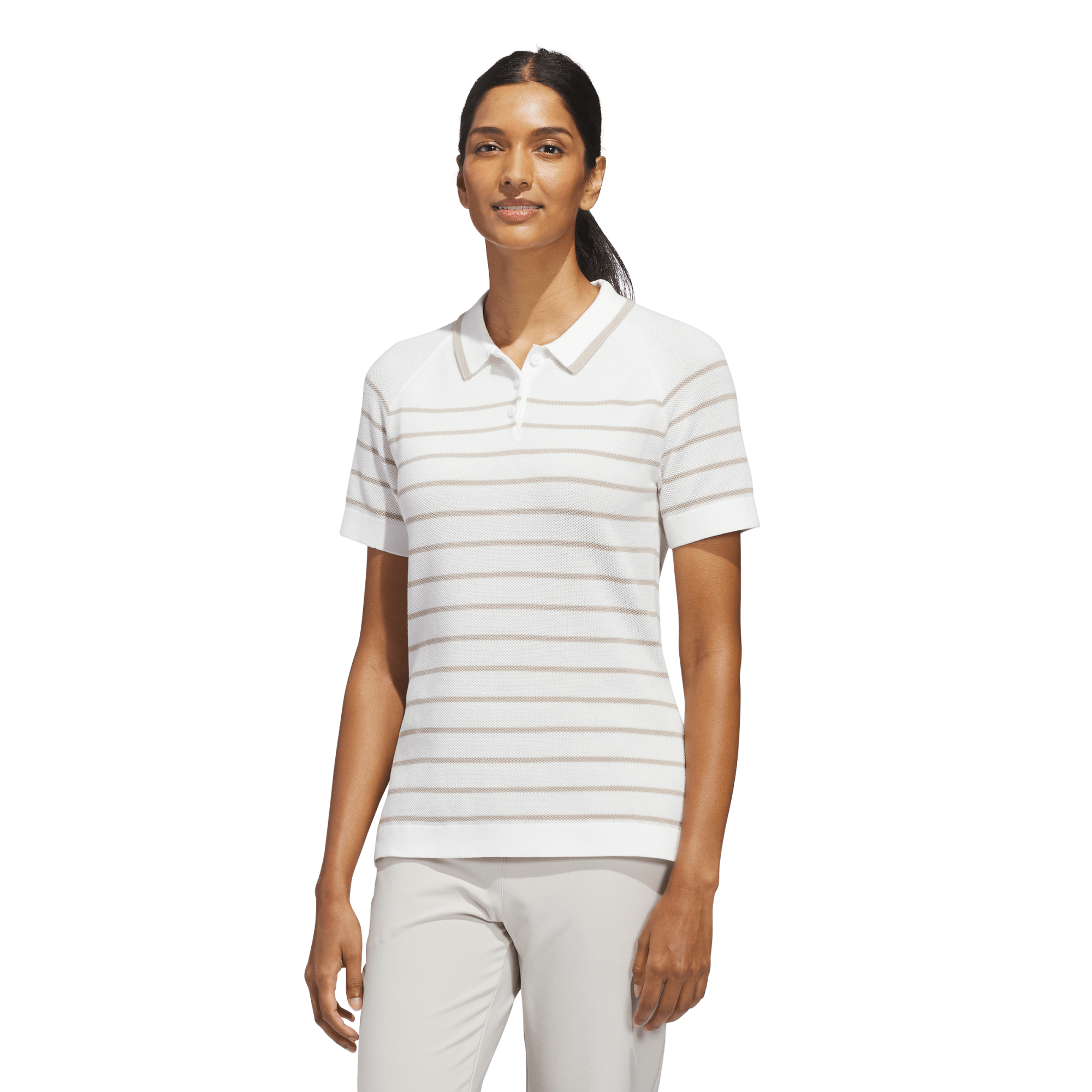 Ultimate365 Stripe Women's Knit Short Sleeve Golf Polo Shirt