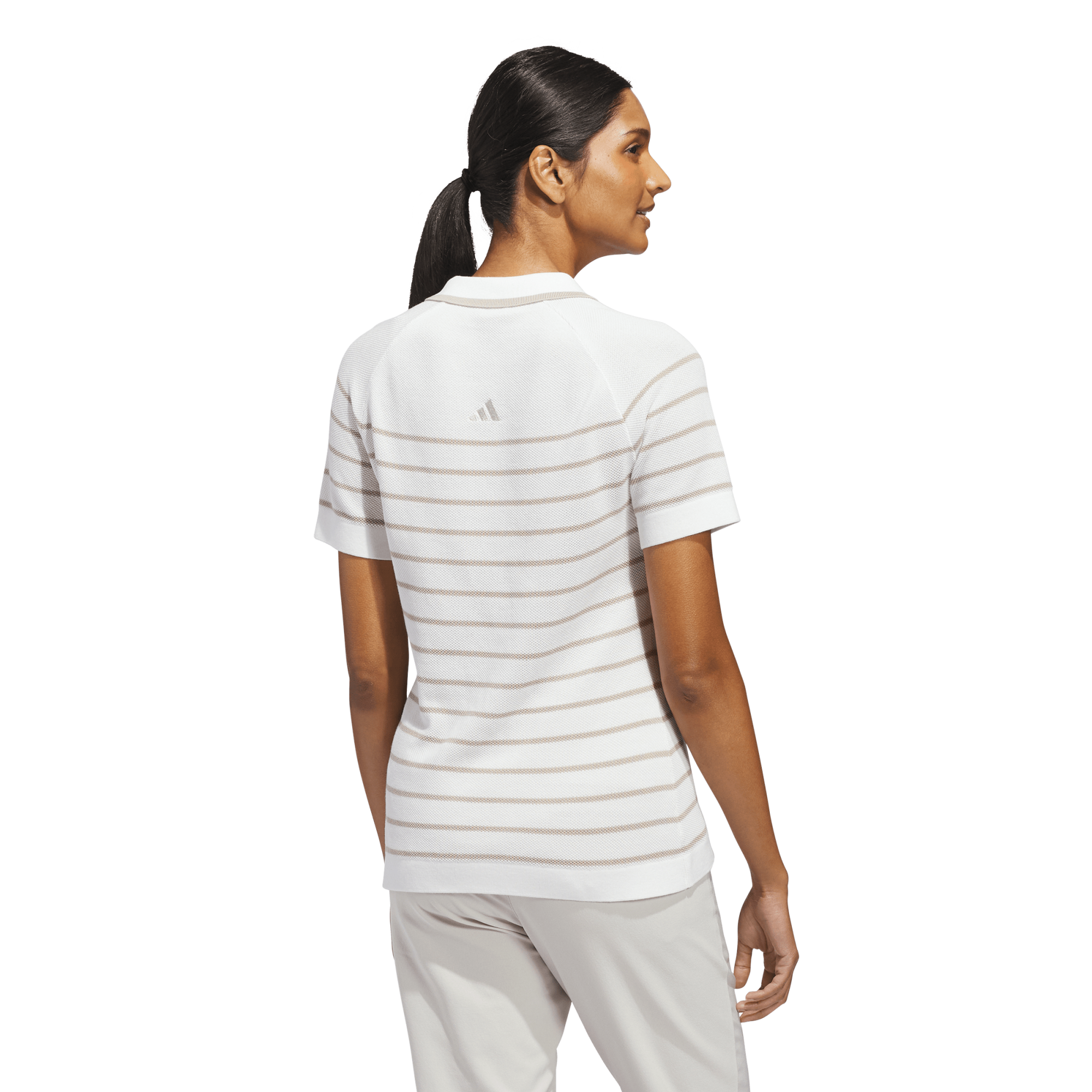Ultimate365 Stripe Women's Knit Short Sleeve Golf Polo Shirt