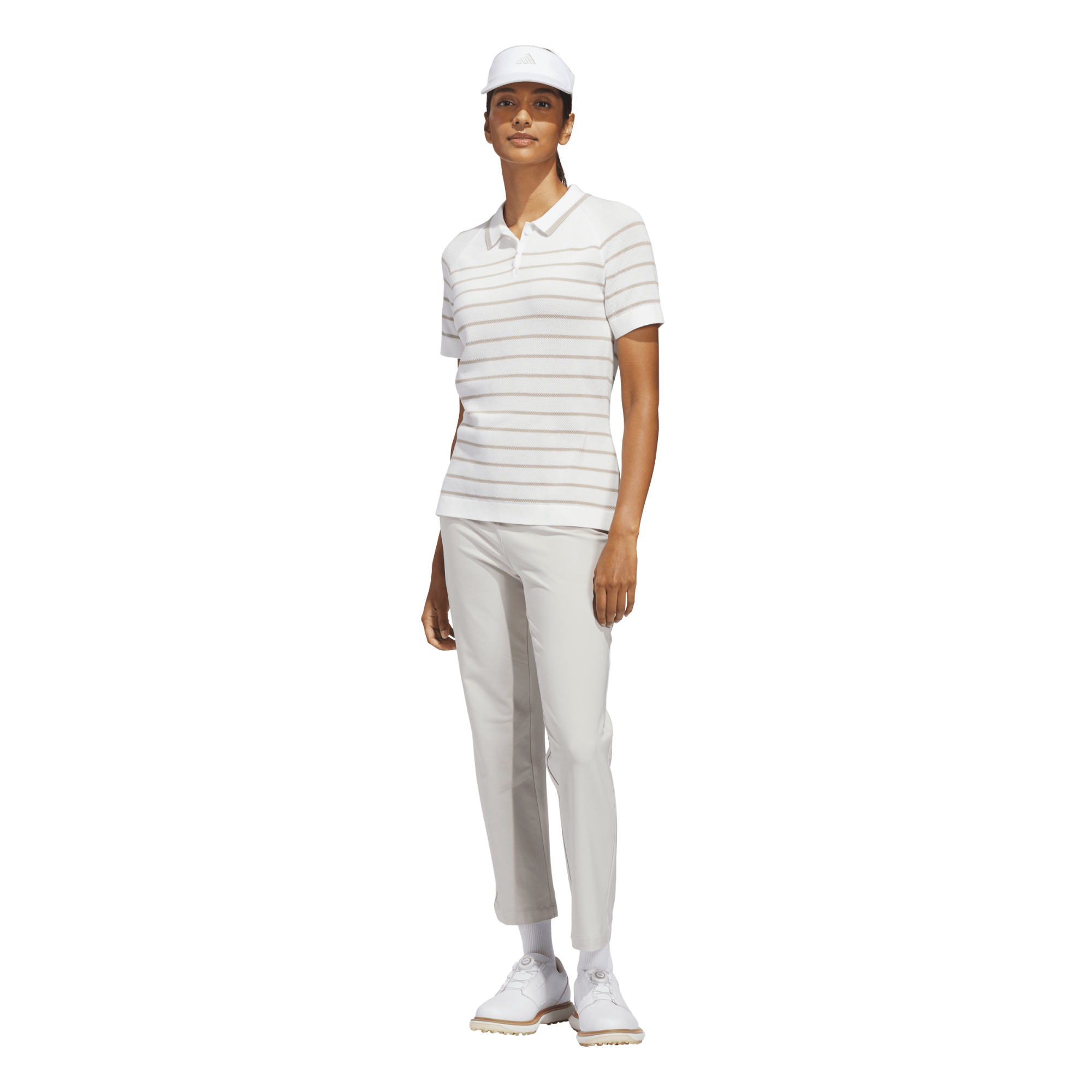 Ultimate365 Stripe Women's Knit Short Sleeve Golf Polo Shirt