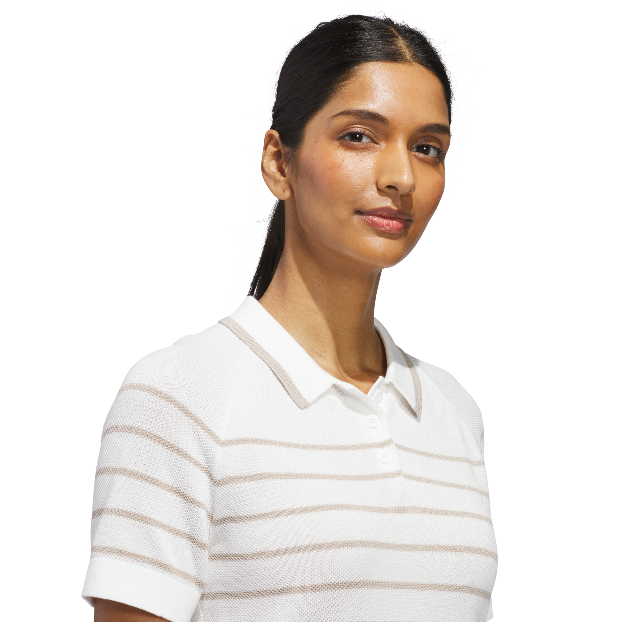 Ultimate365 Stripe Women's Knit Short Sleeve Golf Polo Shirt