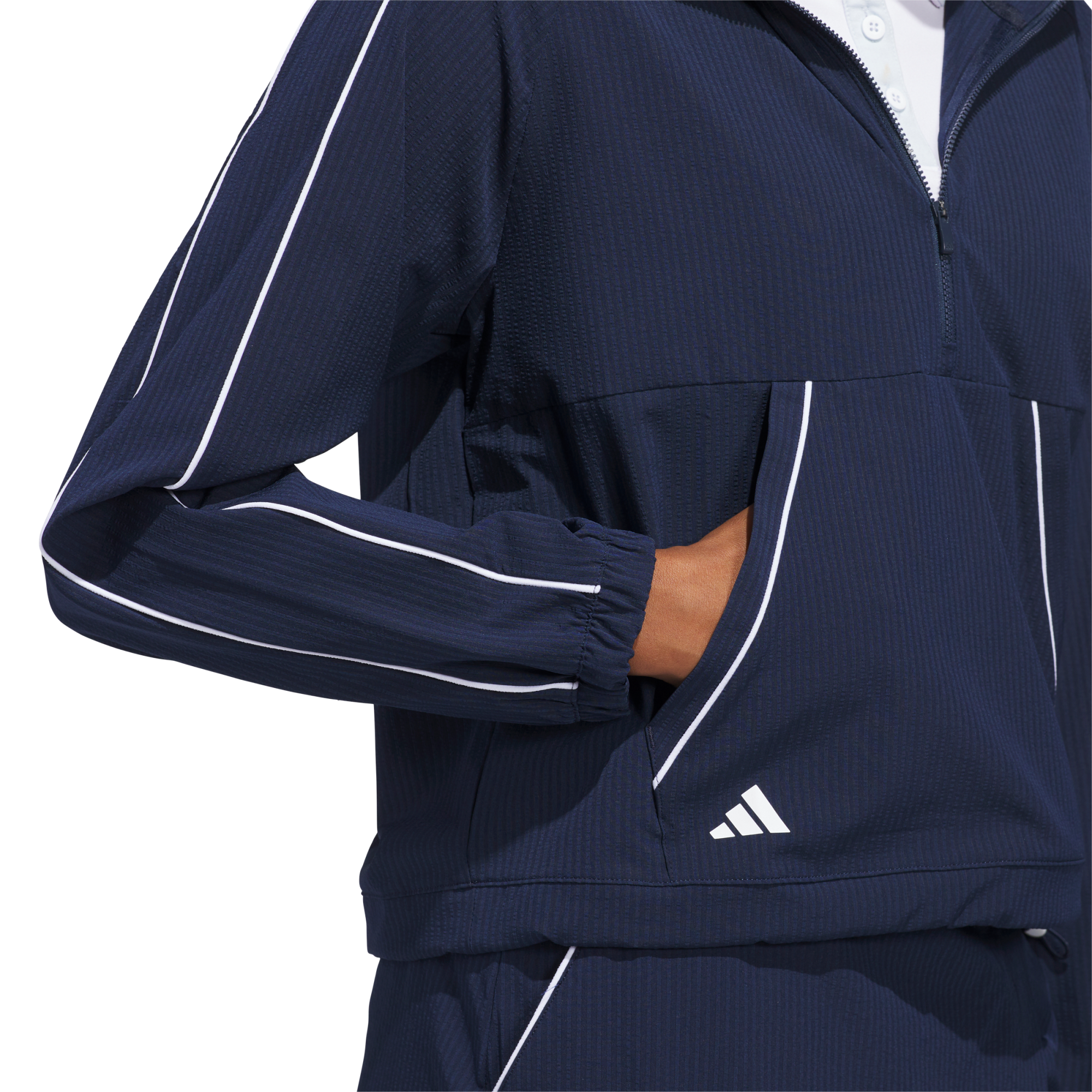 Ultimate365 Seersucker Women's Quarter Zip Golf Jacket | PGA TOUR
