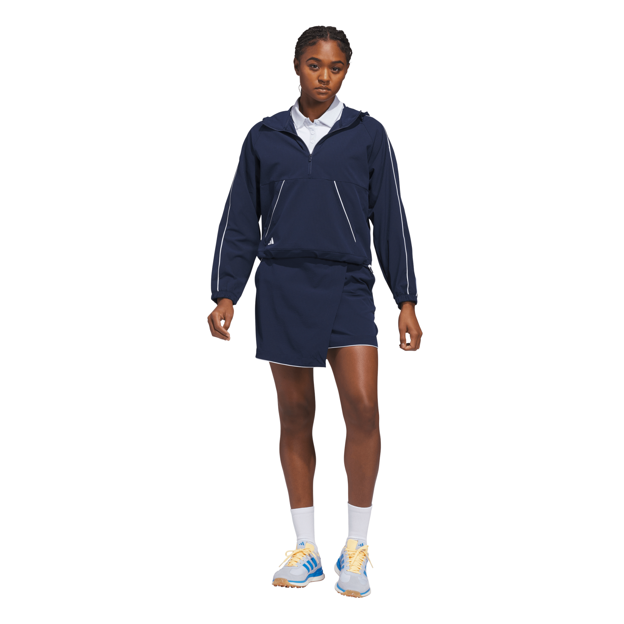 Ultimate365 Seersucker Women's Quarter Zip Golf Jacket