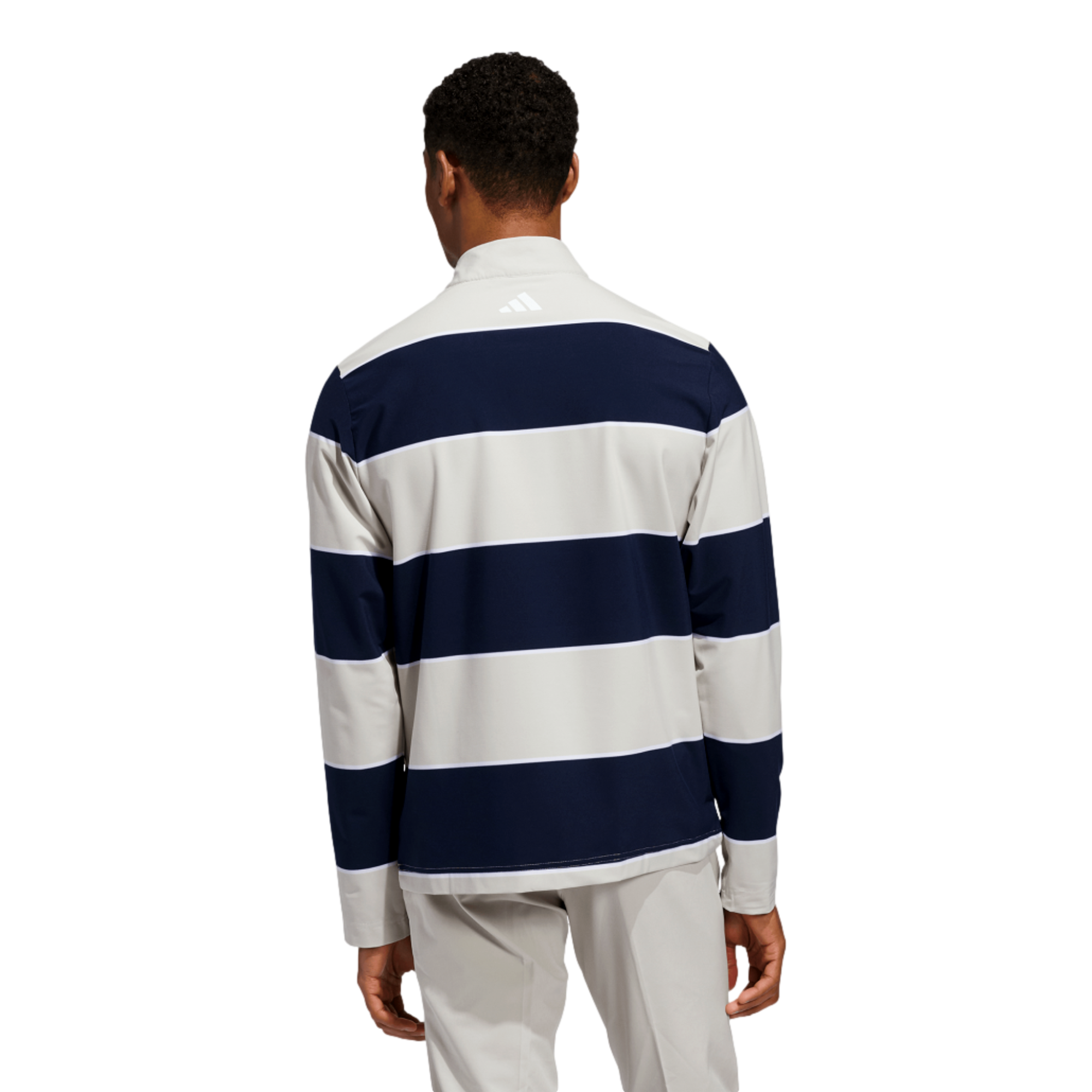 Ultimate 365 Rugby Striped Men's Long Sleeve Golf Polo Shirt