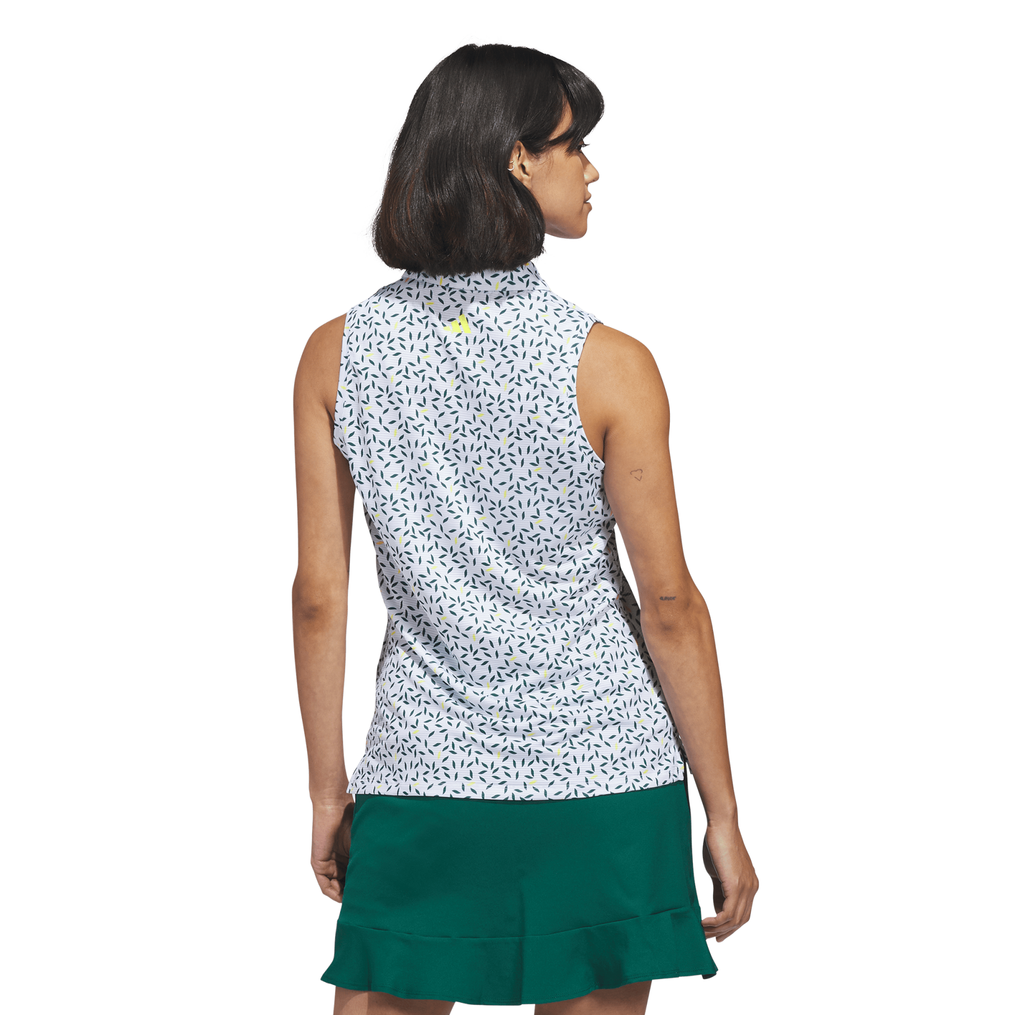 Ultimate365 Printed Ottoman Women's Sleeveless Golf Polo Shirt