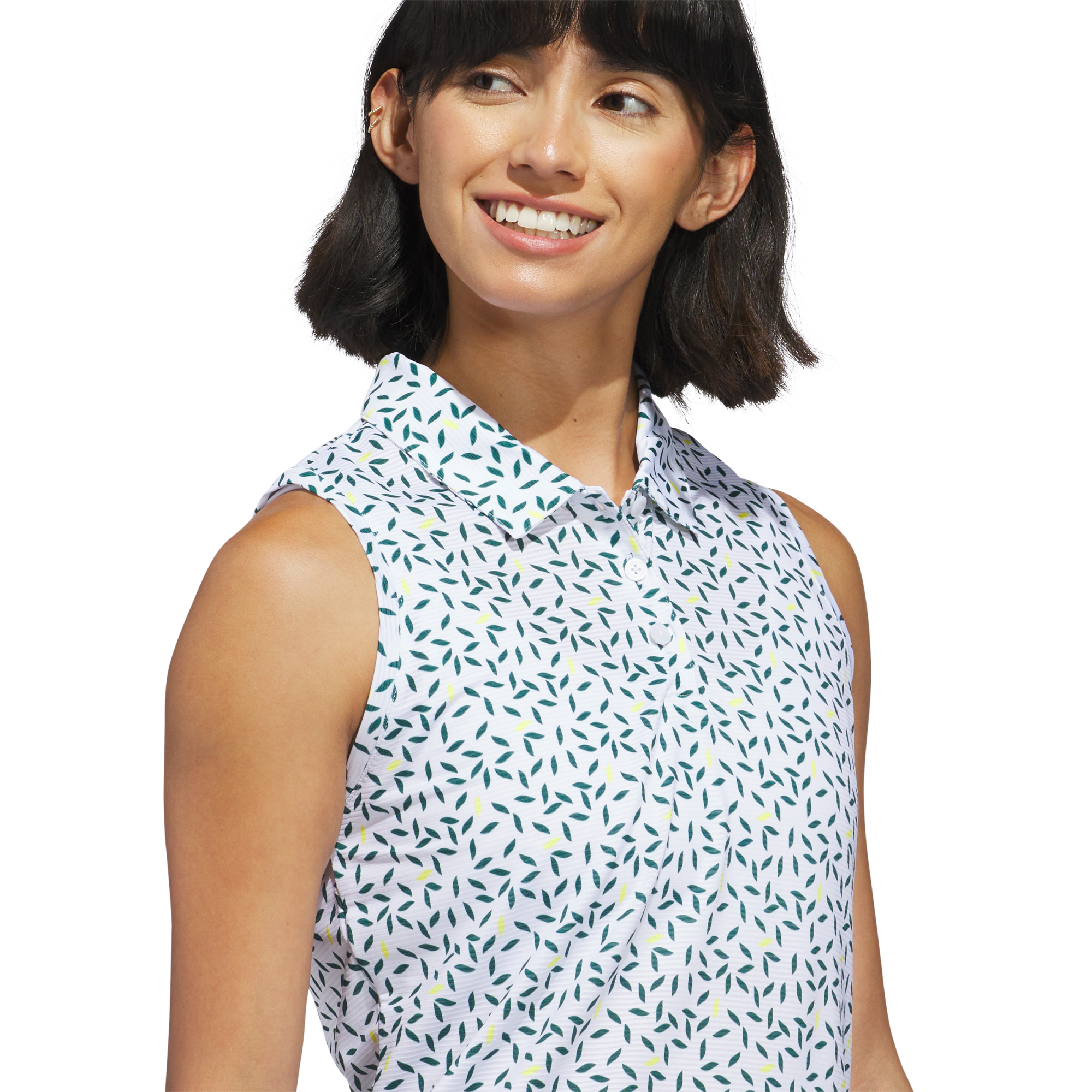 Ultimate365 Printed Ottoman Women's Sleeveless Golf Polo Shirt