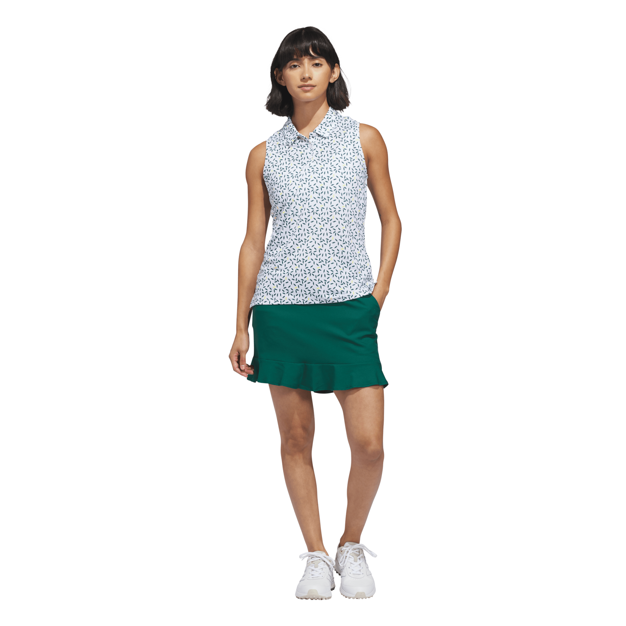Ultimate365 Printed Ottoman Women's Sleeveless Golf Polo Shirt