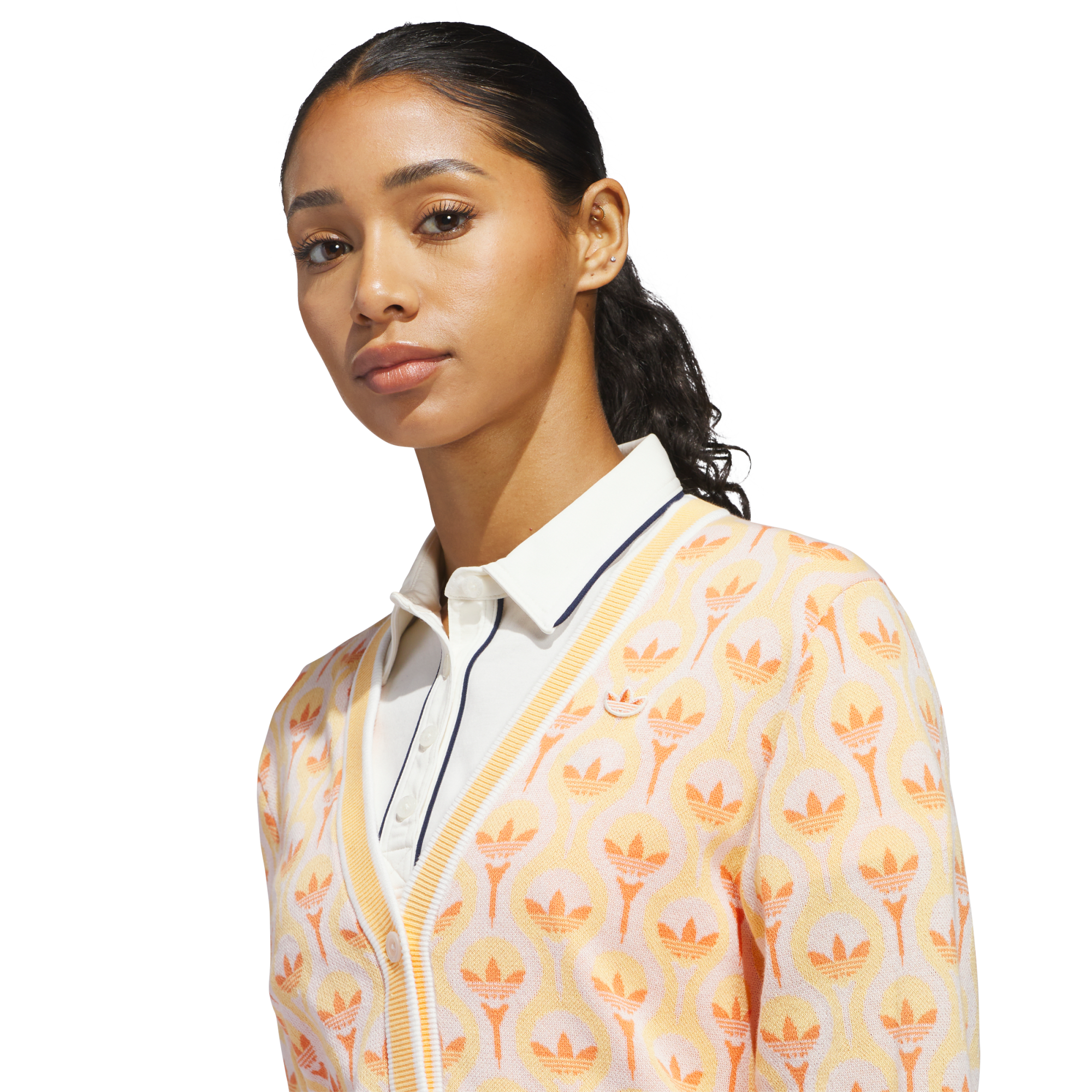 Originals All Over Women's Golf Cardigan Sweater