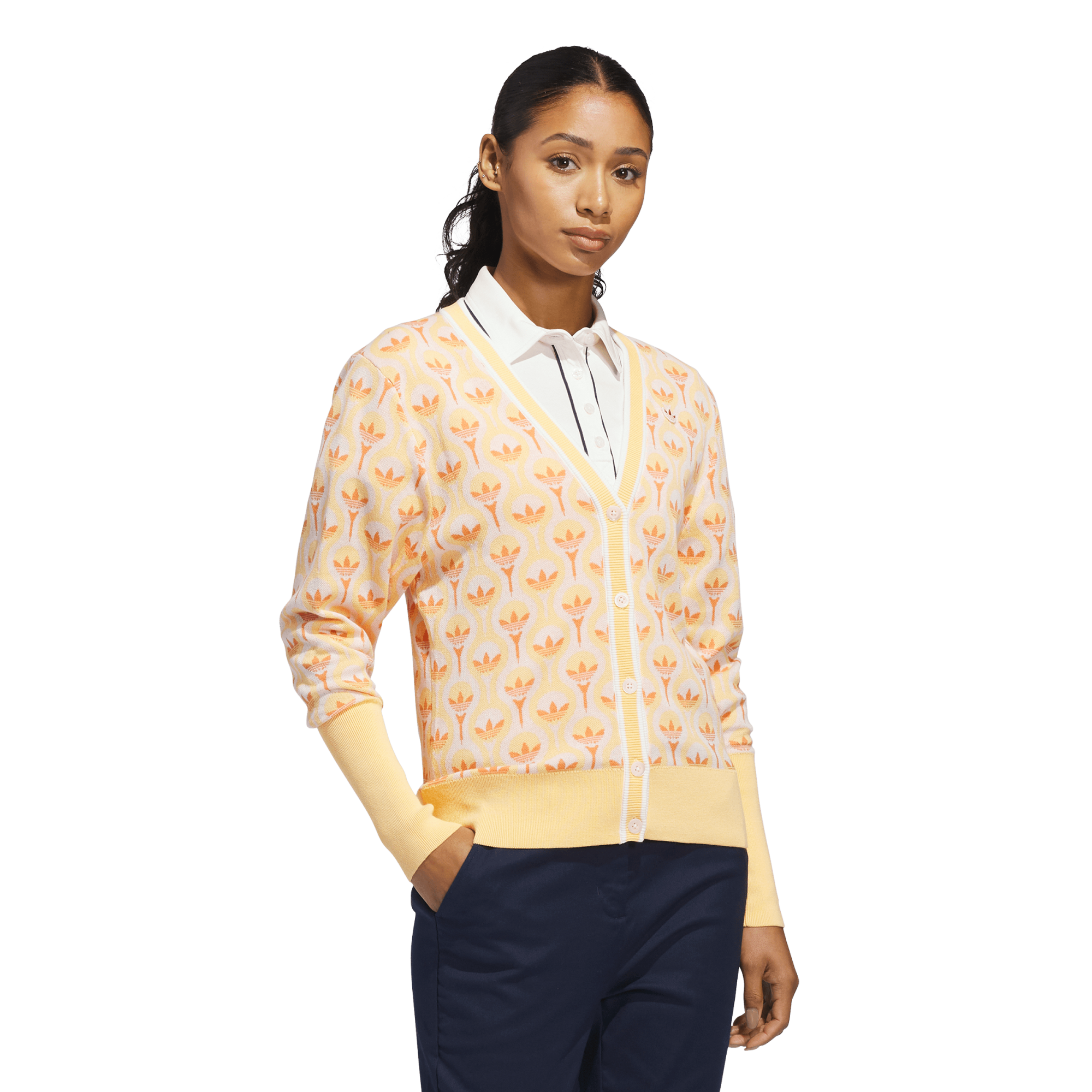 Originals All Over Women's Golf Cardigan Sweater