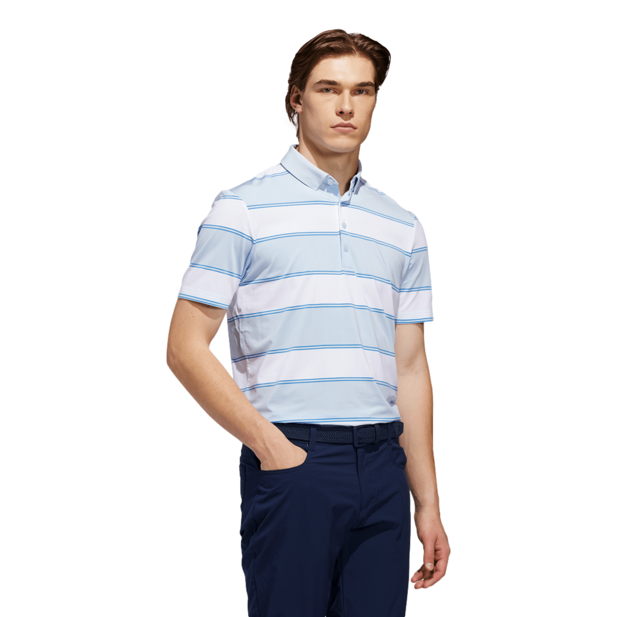 Ultimate 365+ Striped Men's Golf Polo Shirt