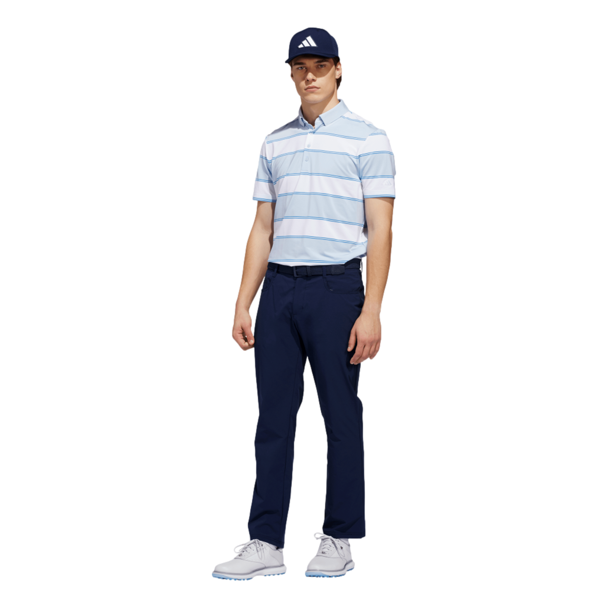 Ultimate 365+ Striped Men's Golf Polo Shirt