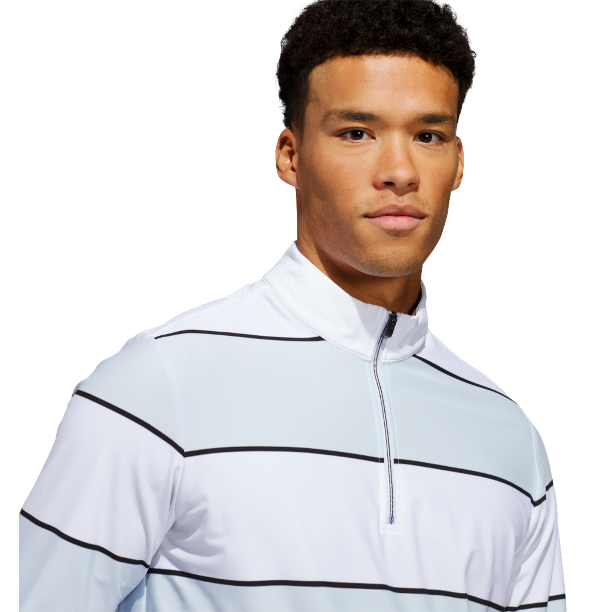 Ultimate 365Striped Long Sleeve Men's Golf Rugby Polo Shirt