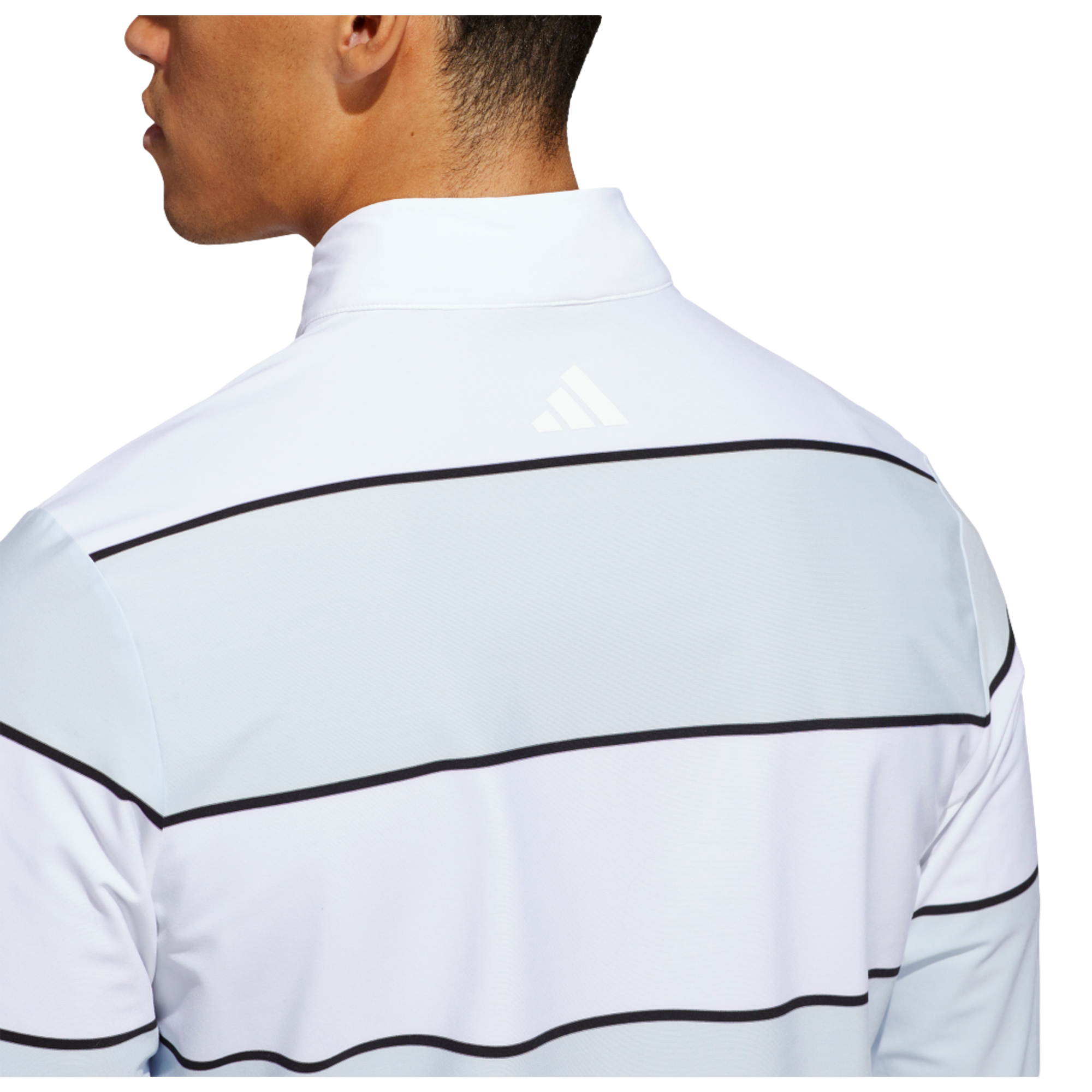 Ultimate 365Striped Long Sleeve Men's Golf Rugby Polo Shirt