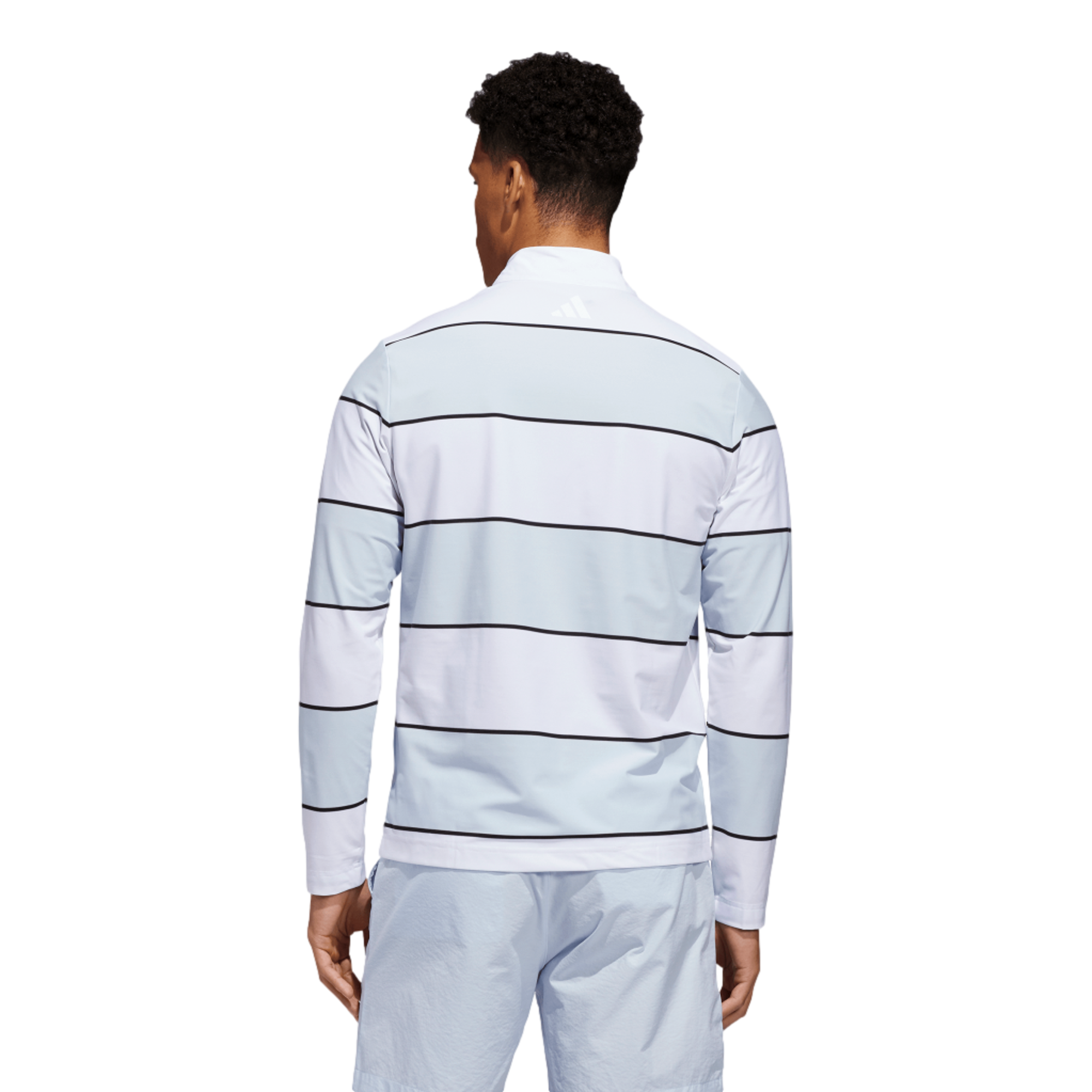 Ultimate 365Striped Long Sleeve Men's Golf Rugby Polo Shirt