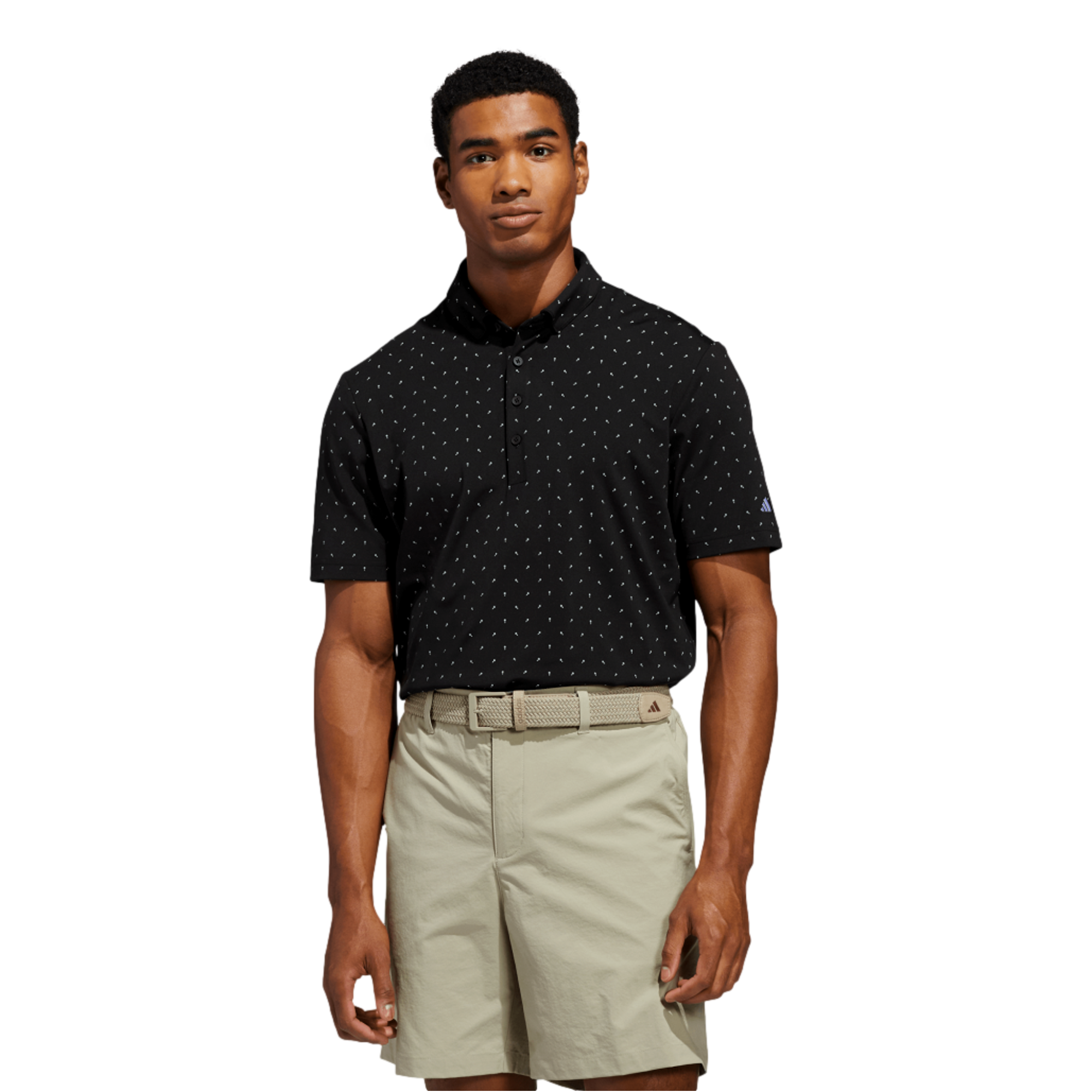adidas Ultimate365+ Micro Print Men's Golf Polo Shirt