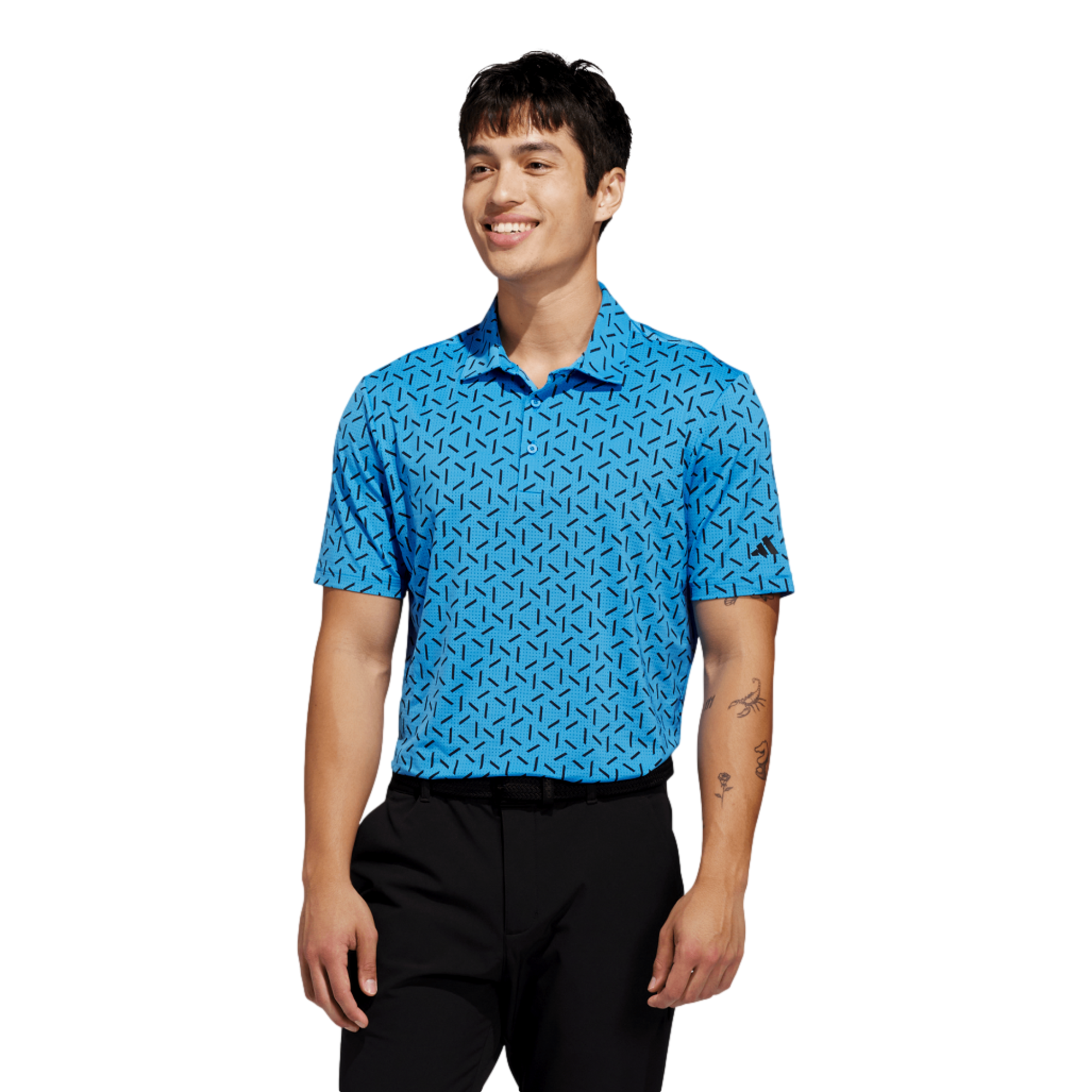 adidas Ultimate365 Mesh Print Men's Golf Polo Shirt