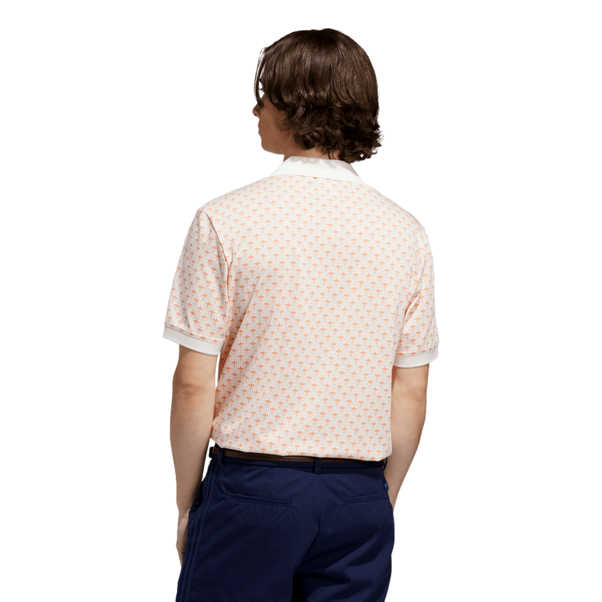 Originals All Over Trefoil Men's Short Sleeve Golf Polo Shirt