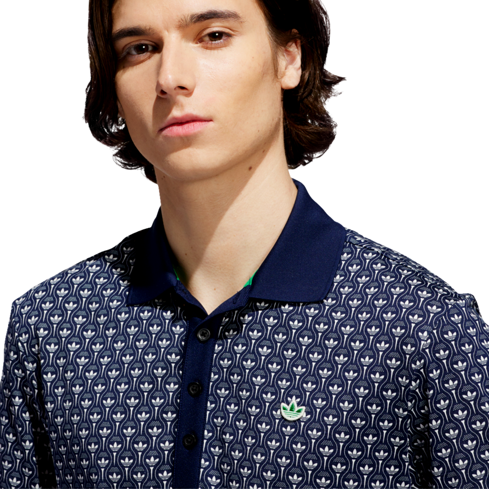 Originals All Over Trefoil Men's Golf Polo Shirt