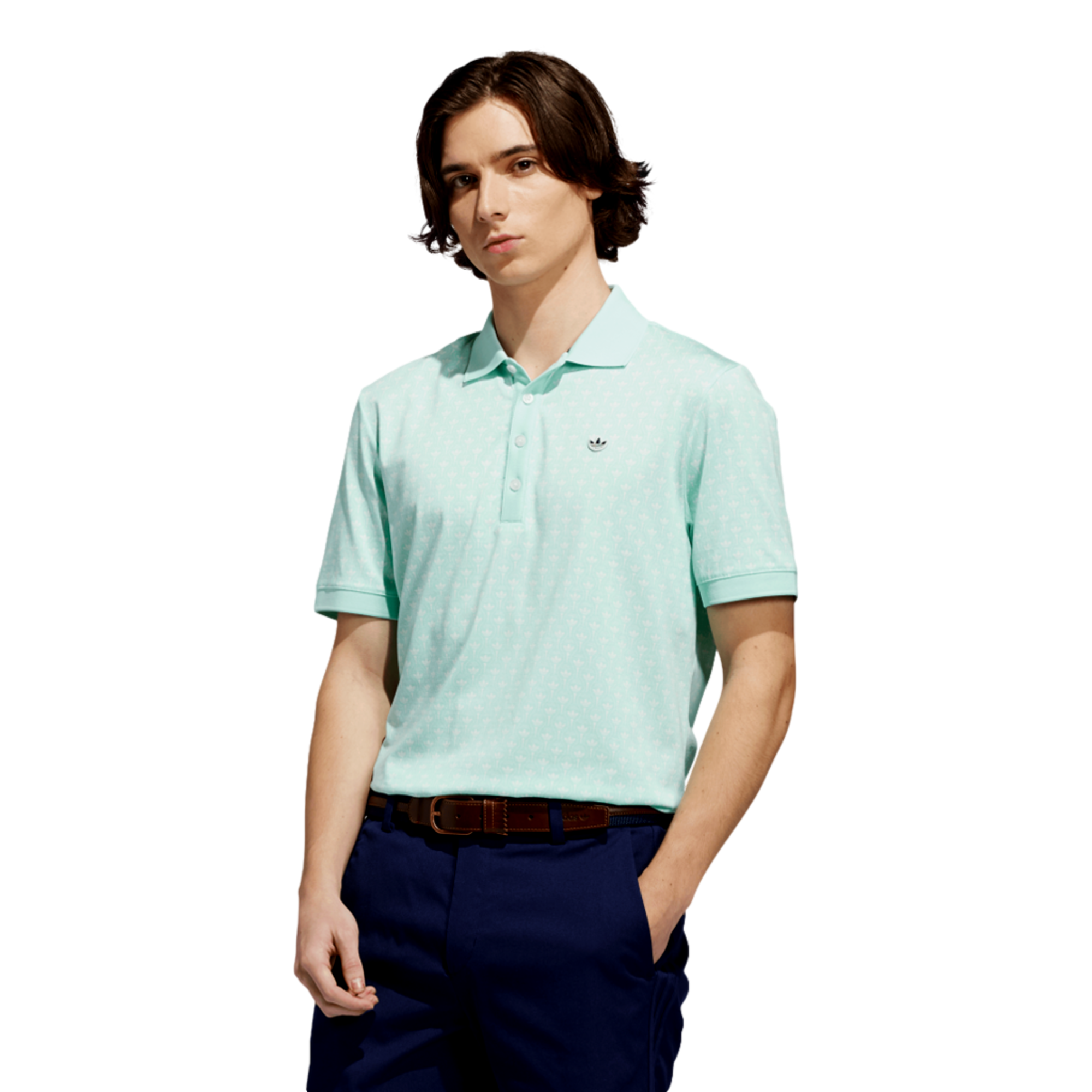 Originals All Over Trefoil Men's Golf Polo Shirt