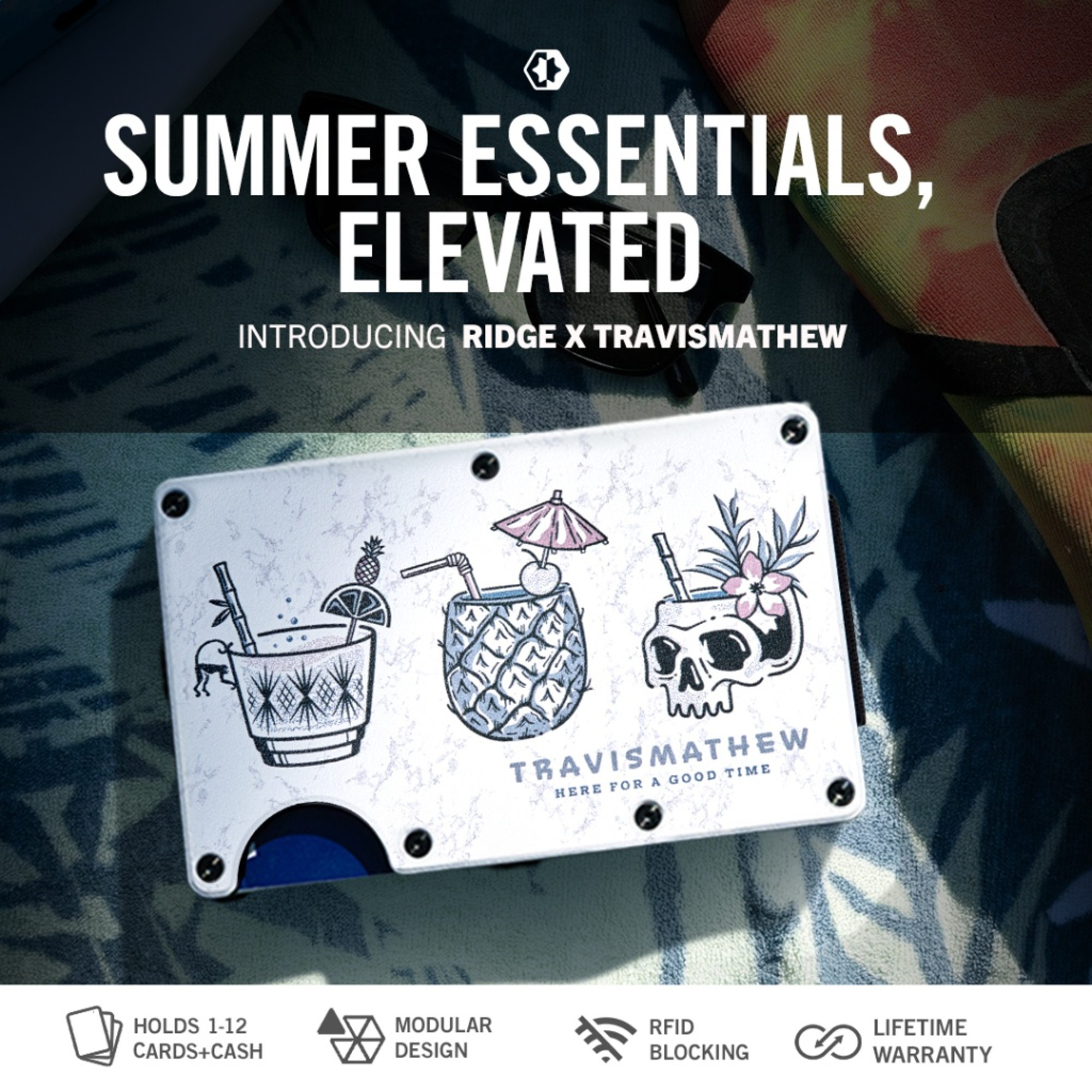 Happy Hour Travis Mathew Design Wallet