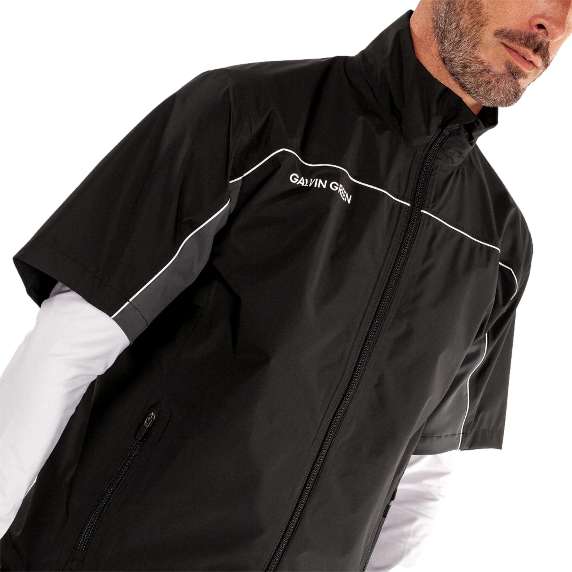 Air Men's Short Sleeve Golf Rain Shirt
