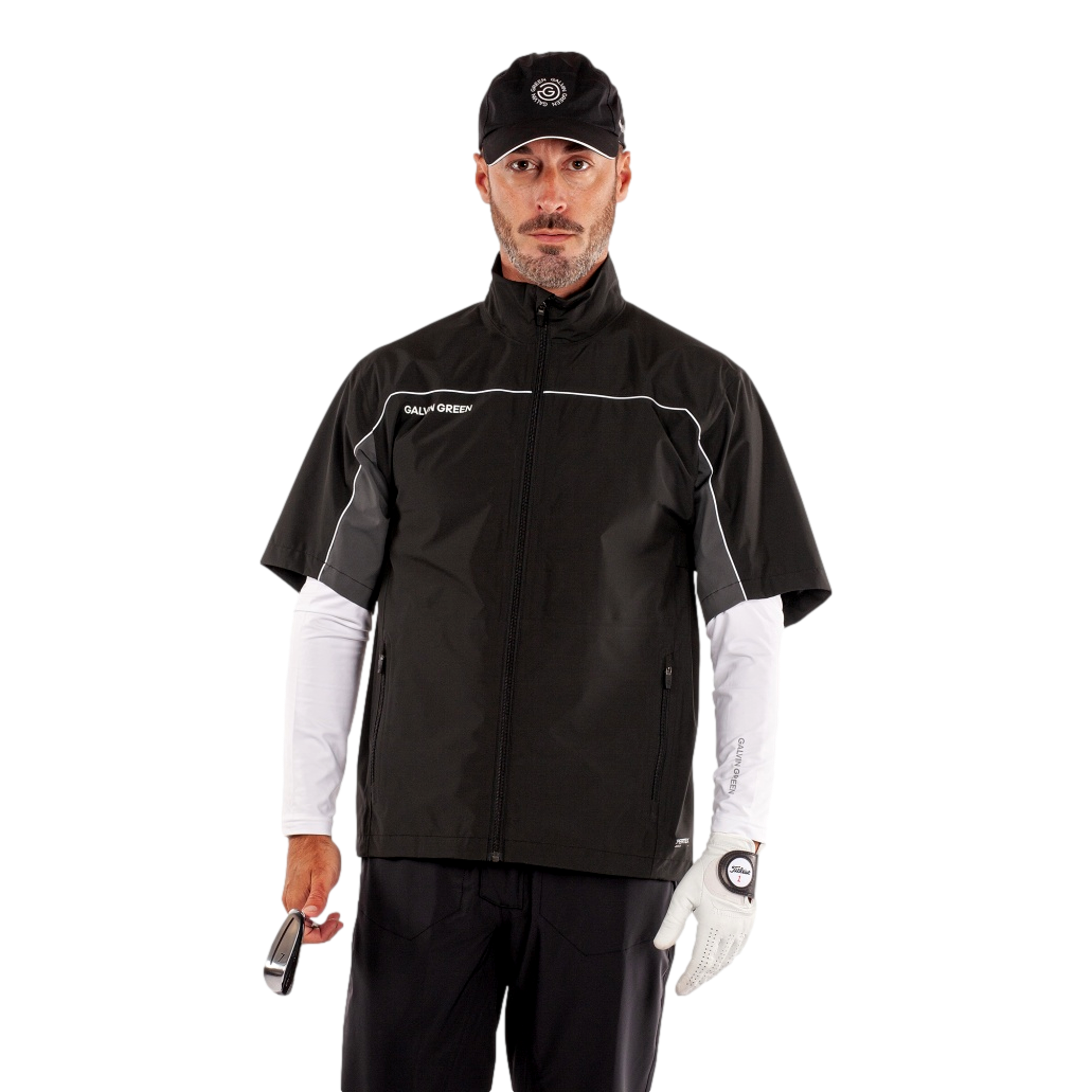 Air Men's Short Sleeve Golf Rain Shirt