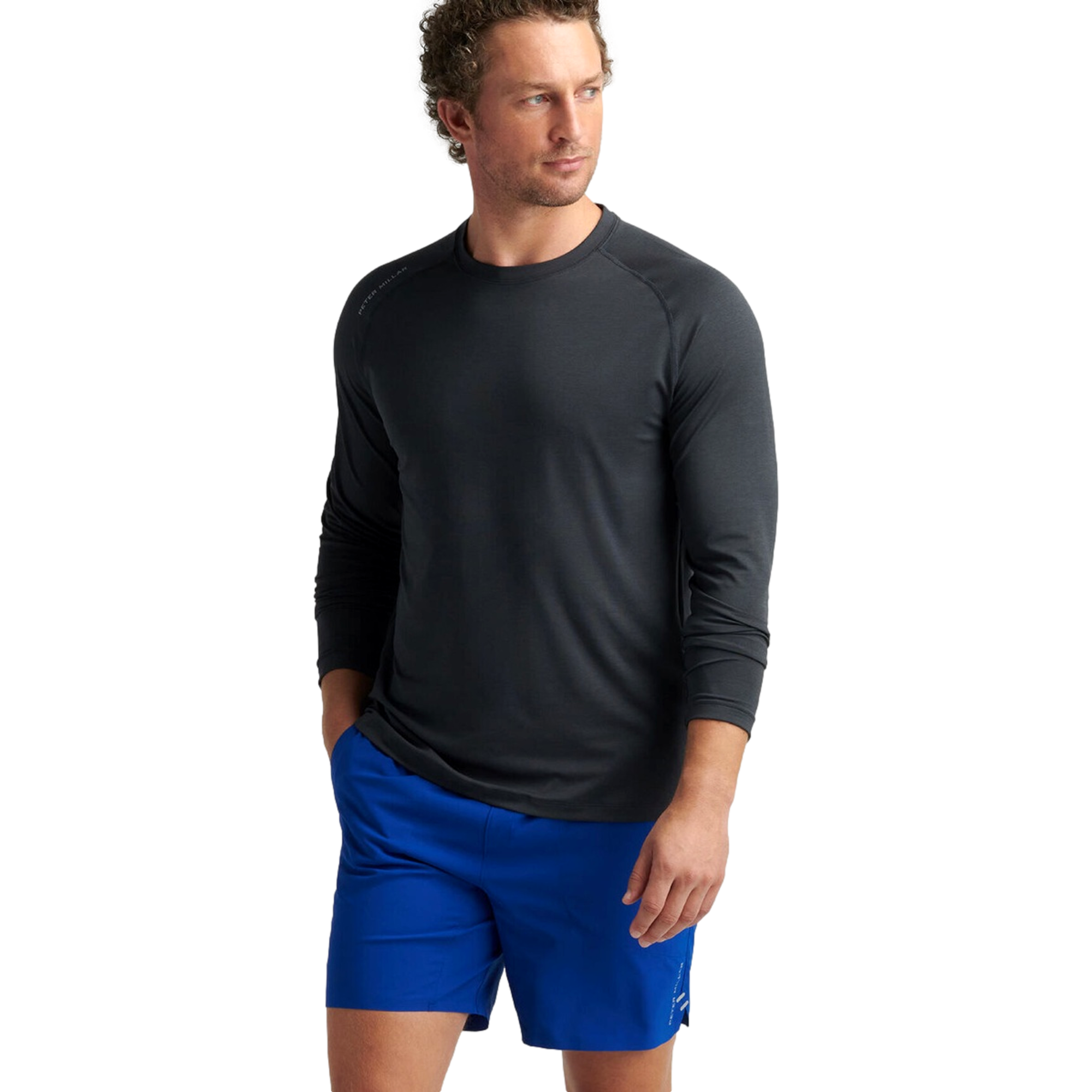 Aurora Performance Men's Long Sleeve Golf Polo Shirt