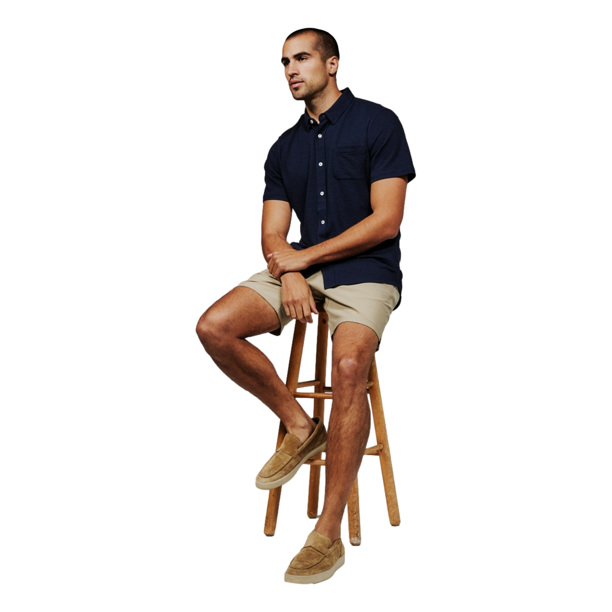 Seersucker Men's Bennet Short Sleeve Golf Polo Shirt