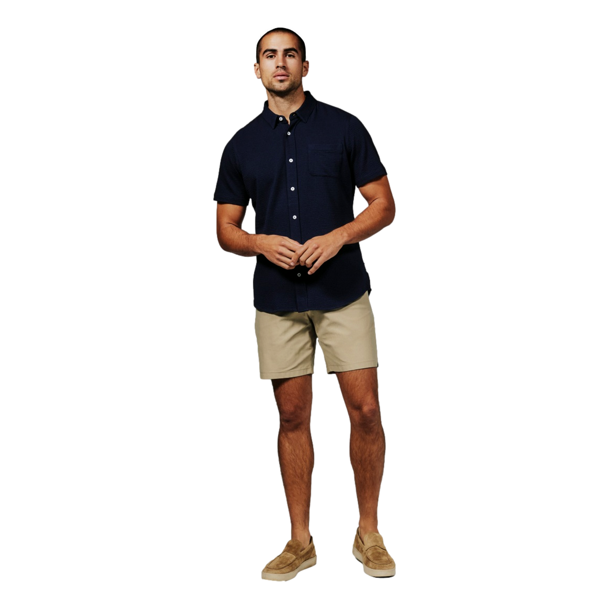 Seersucker Men's Bennet Short Sleeve Golf Polo Shirt