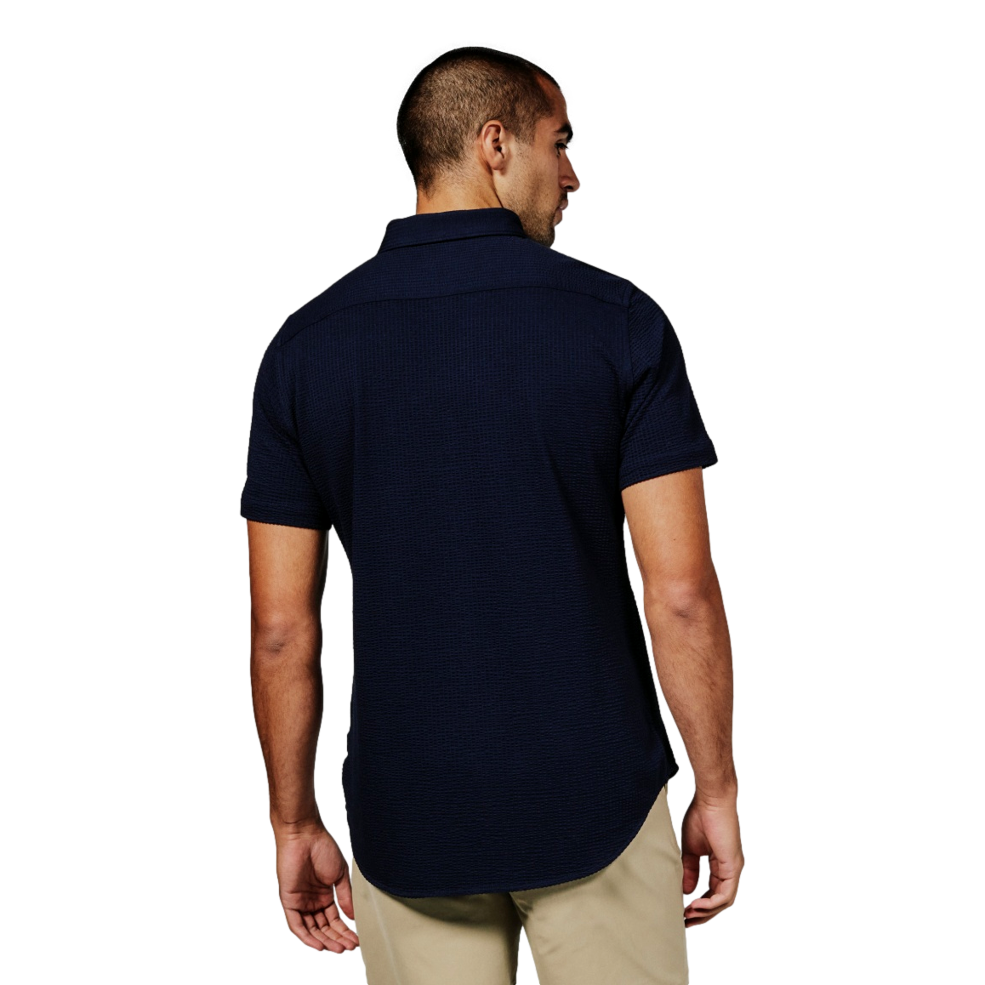 Seersucker Men's Bennet Short Sleeve Golf Polo Shirt