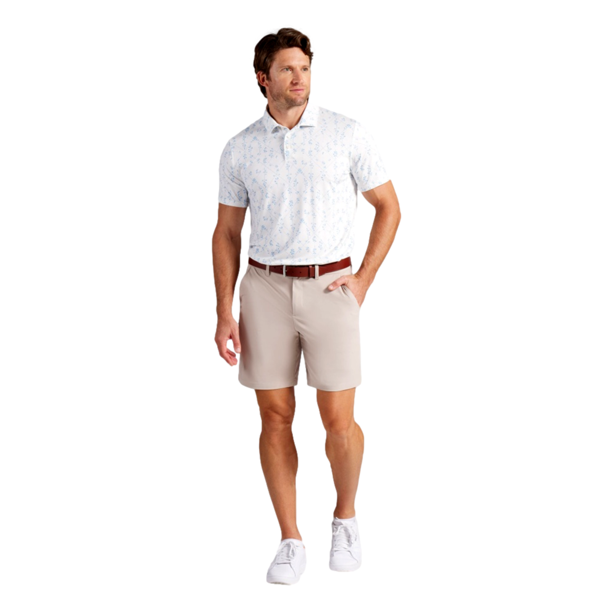 CLOUDSPUN Argle Bloom Men's Golf Polo Shirt