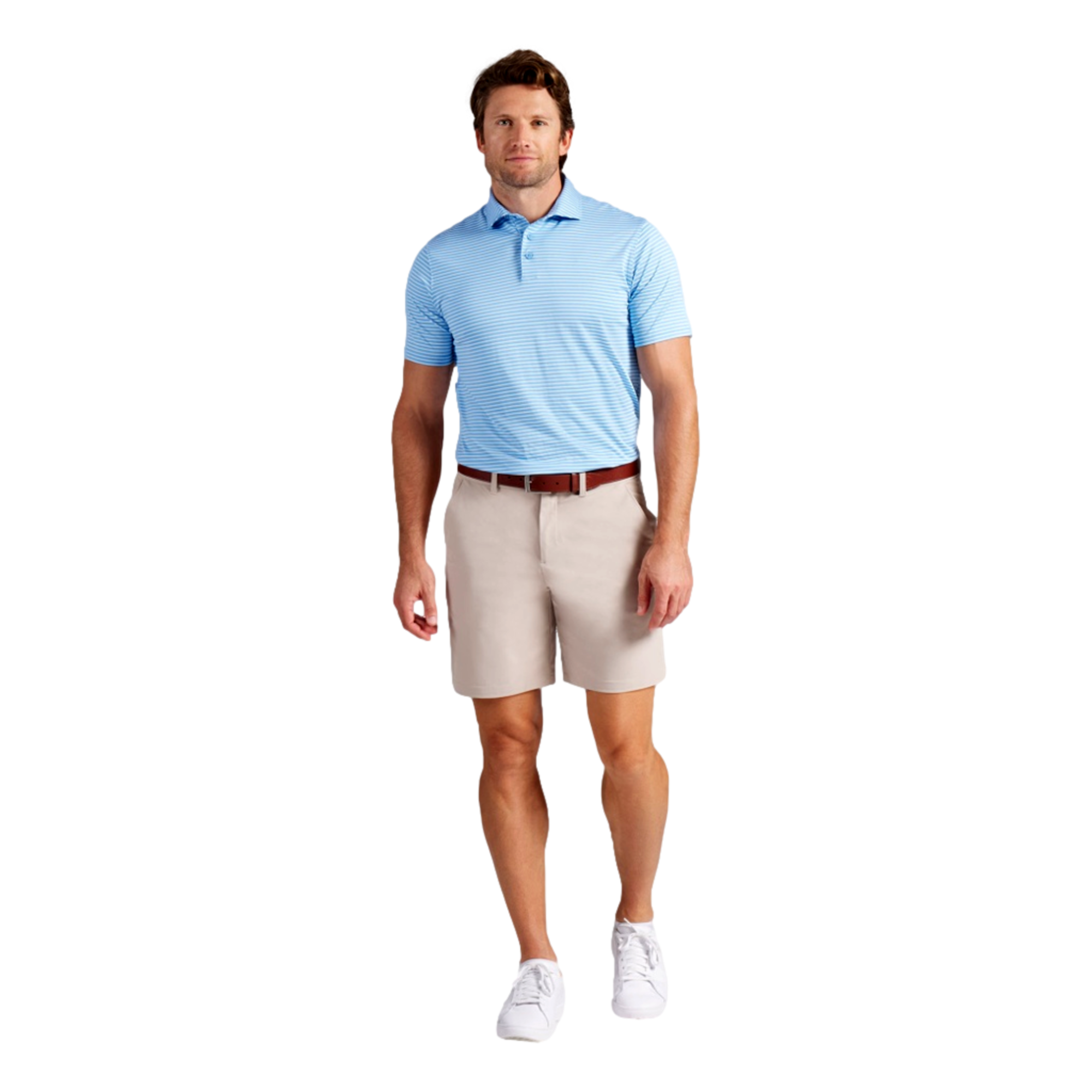 MATTR Brrr Stripe Men's Golf Polo Shirt