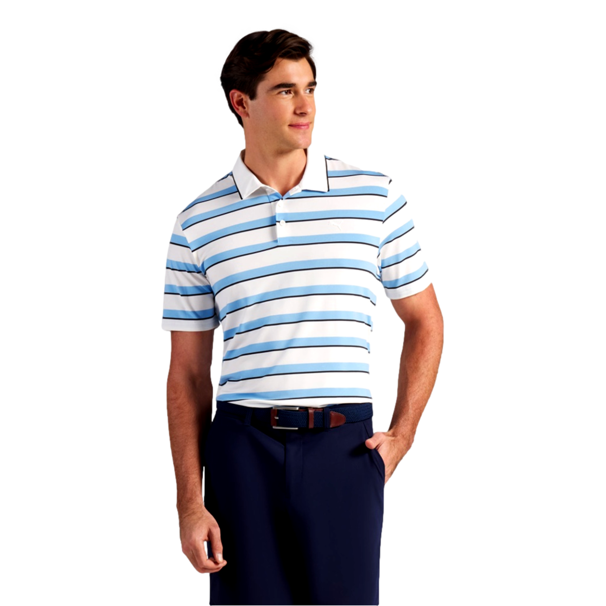 CLOUDSPUN Stripe Men's Golf Polo Shirt