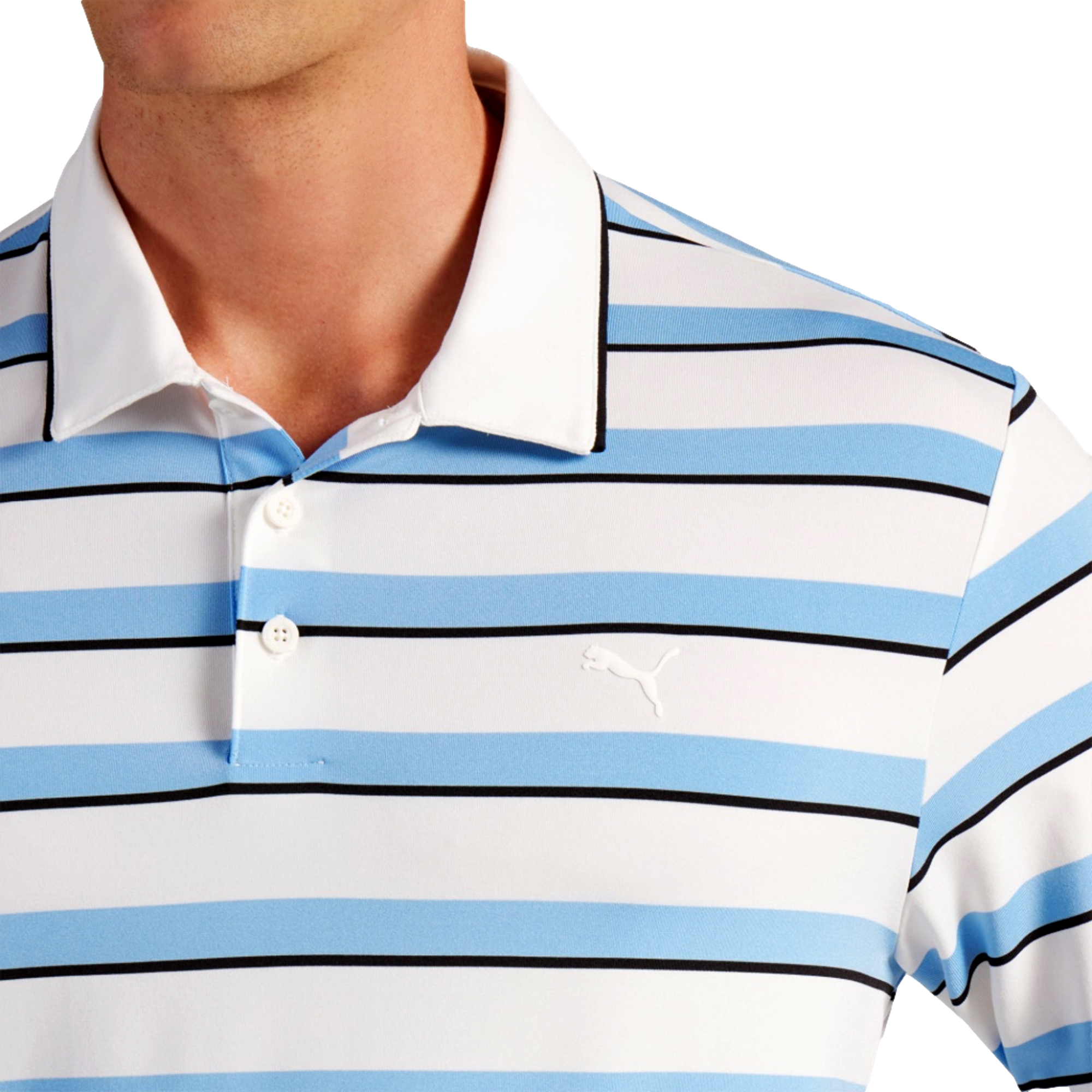 CLOUDSPUN Stripe Men's Golf Polo Shirt