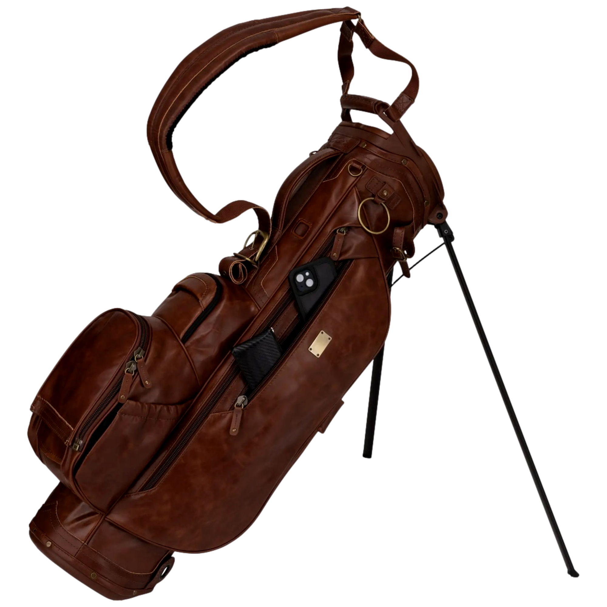 Leather Legacy Stand Golf Bag