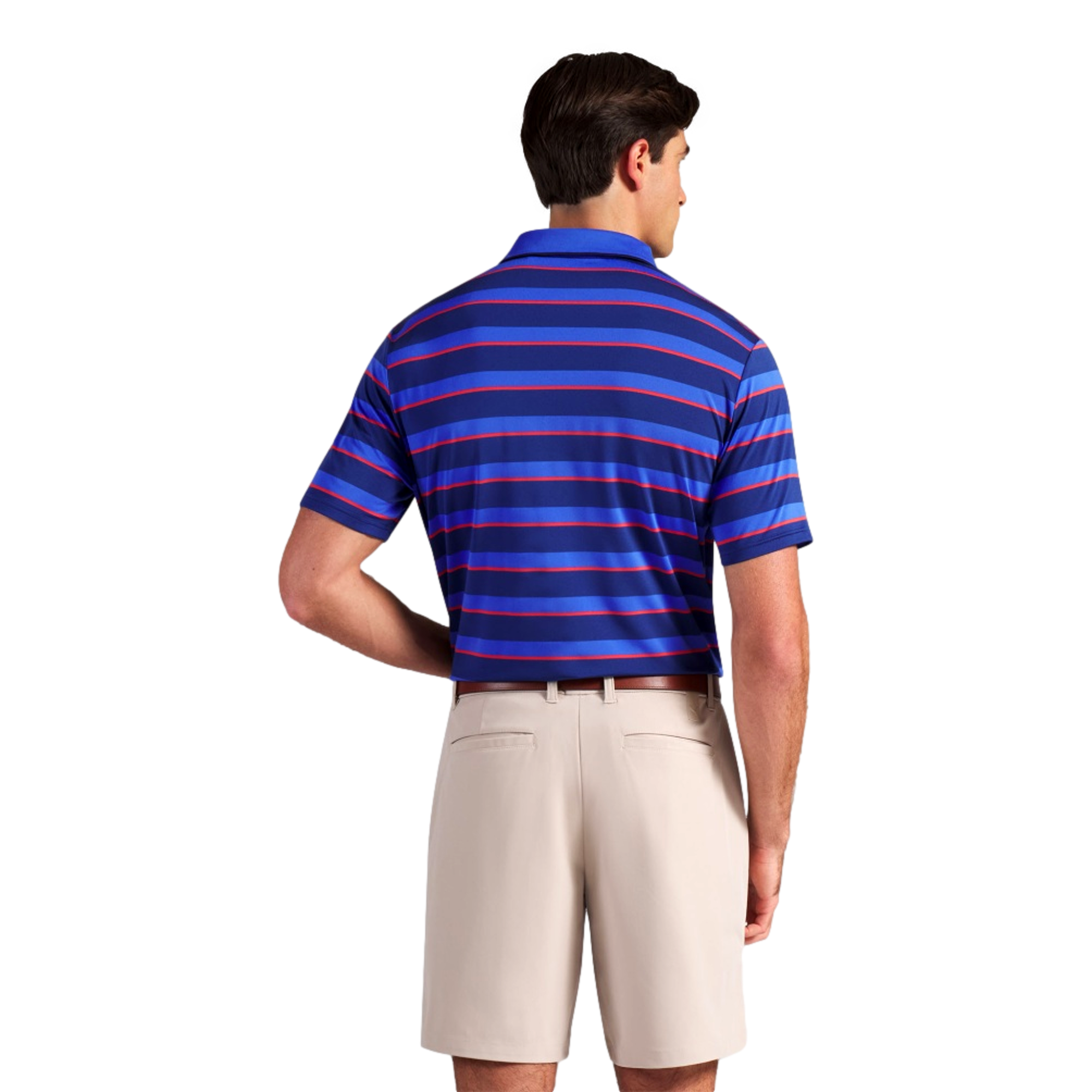 CLOUDSPUN Striped Men's Golf Polo Shirt