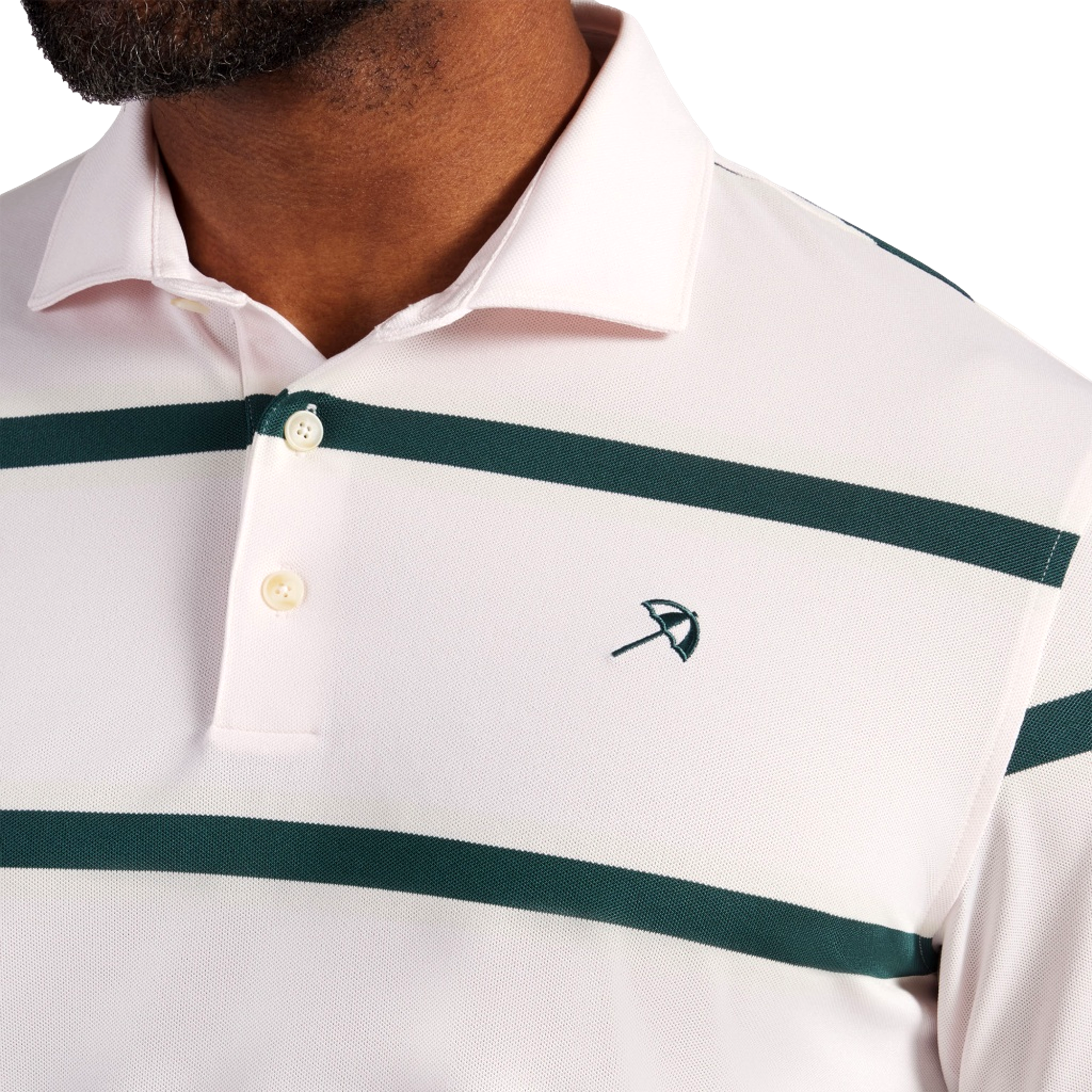 PUMA x AP Pique Striped Men's Golf Polo Shirt