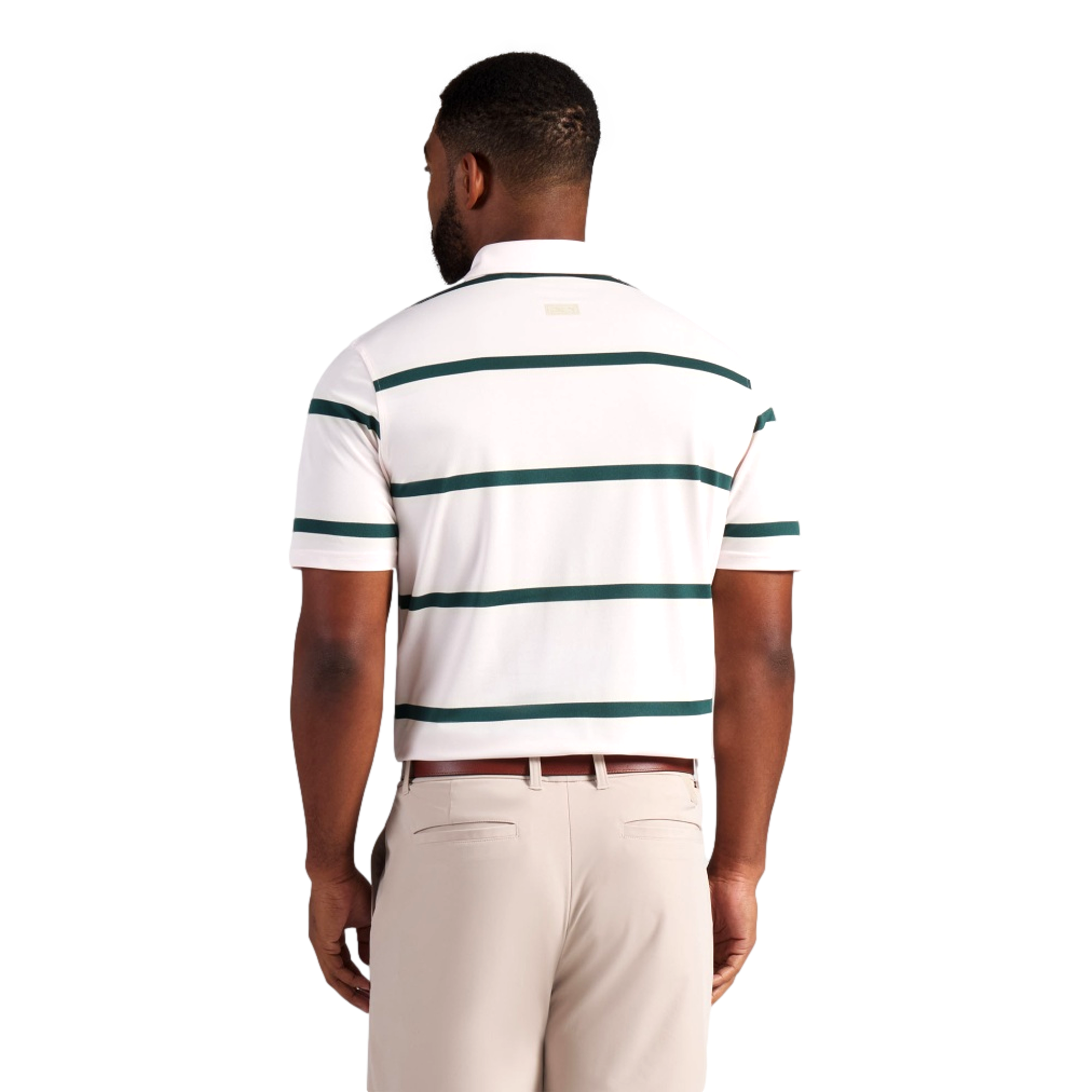 PUMA x AP Pique Striped Men's Golf Polo Shirt
