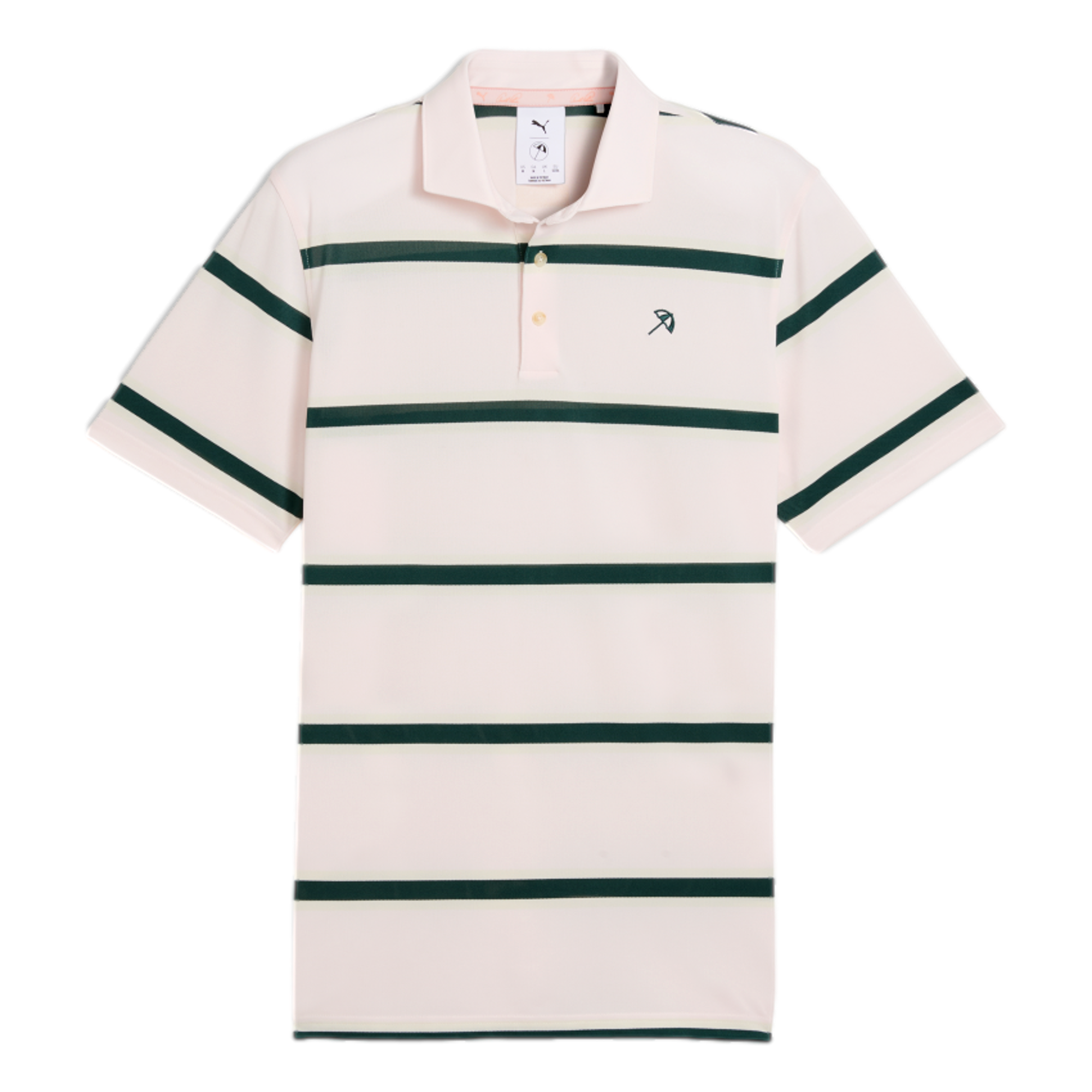 PUMA x AP Pique Striped Men's Golf Polo Shirt