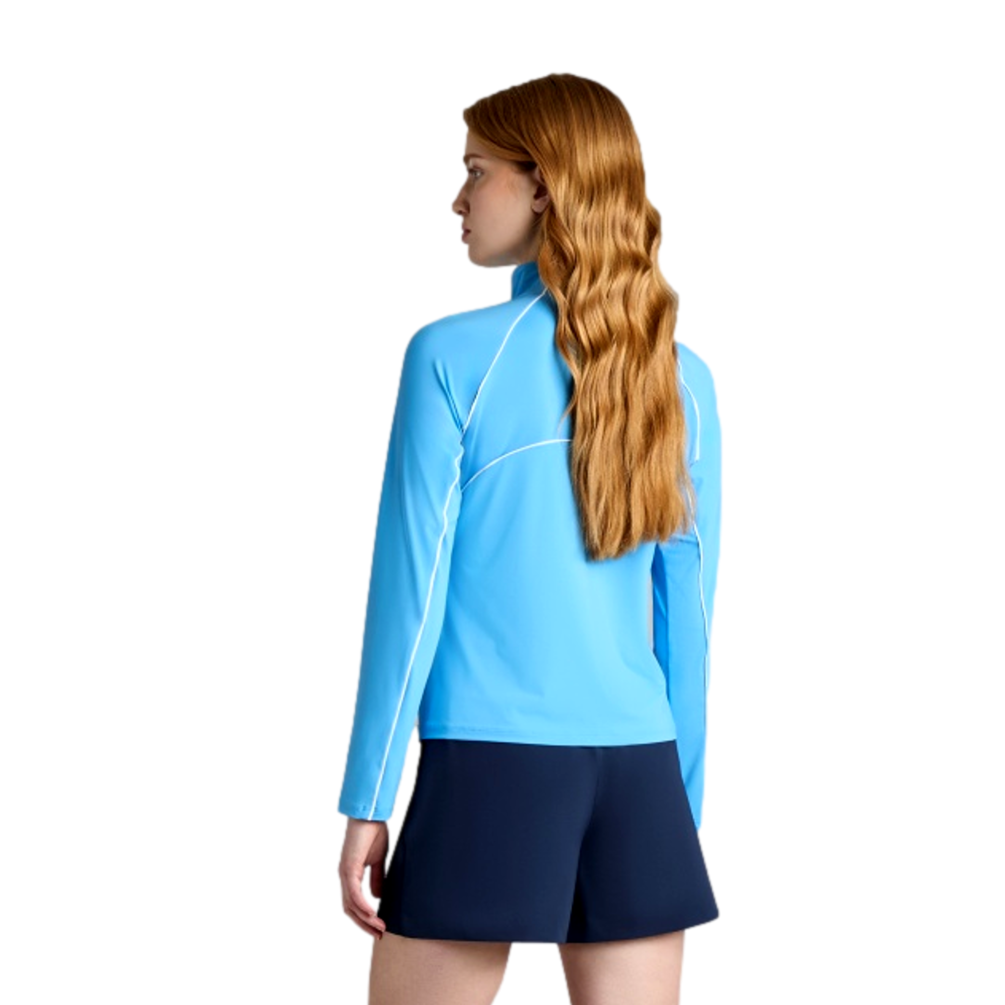 Contrast Mesh Silky Women's Golf Quarter Zip