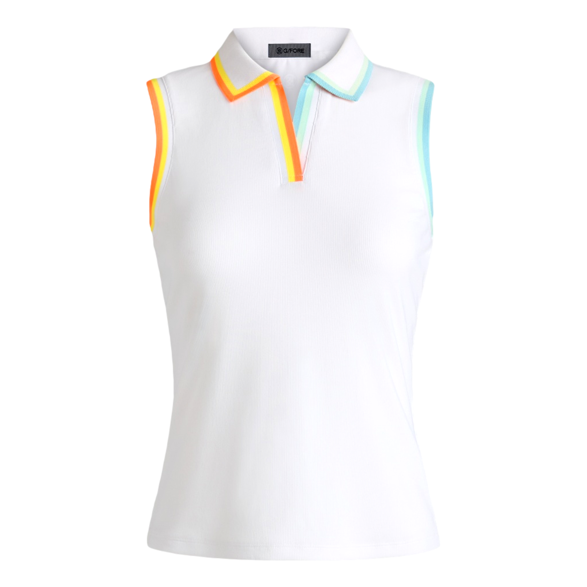 Johnny Collar Rib Women's Sleeveless Golf Polo Shirt